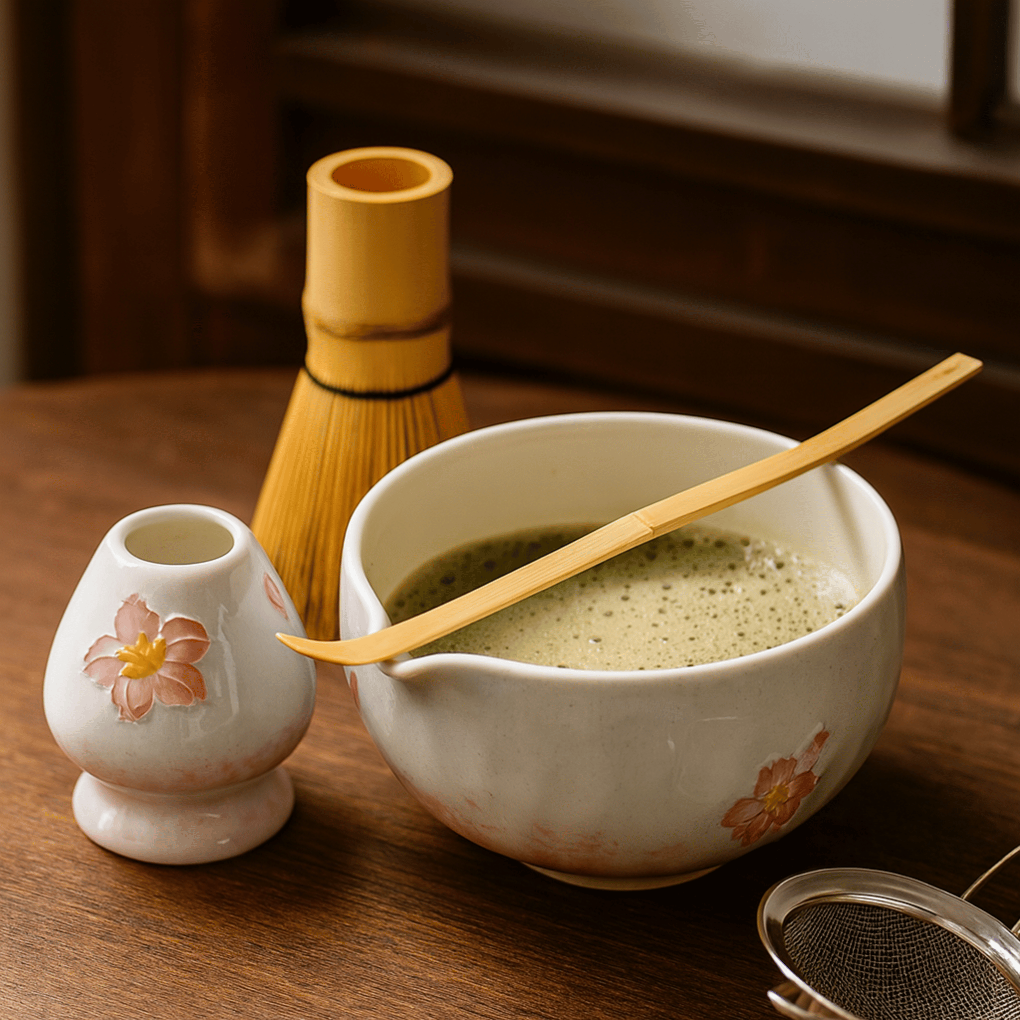 Cherry Blossom Matcha Ceremonial Set 5-Piece Kit, Tea Sets, Blomra