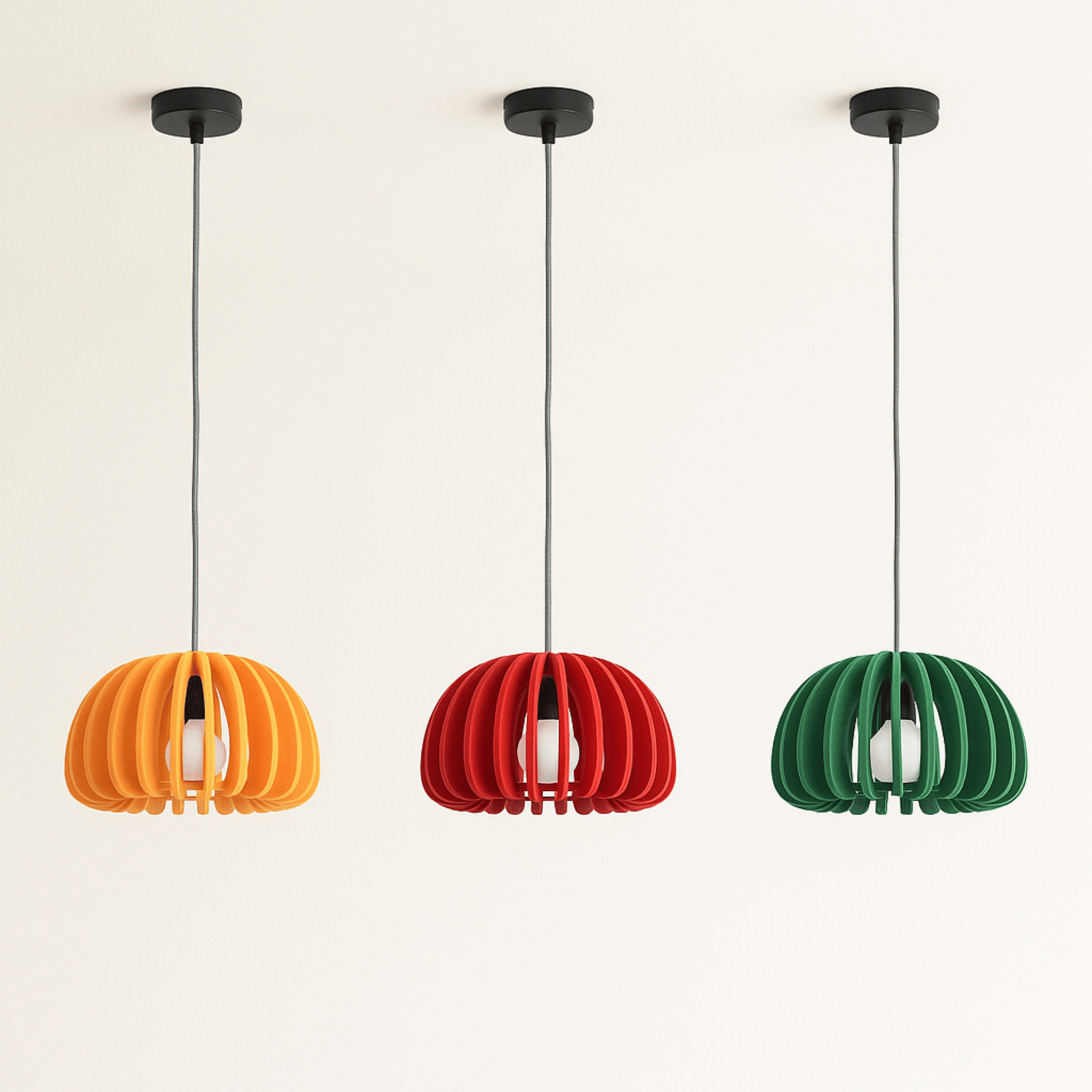 Modern Acoustic Felt Pendant Light — Dampa Skonne, Ceiling Fixtures