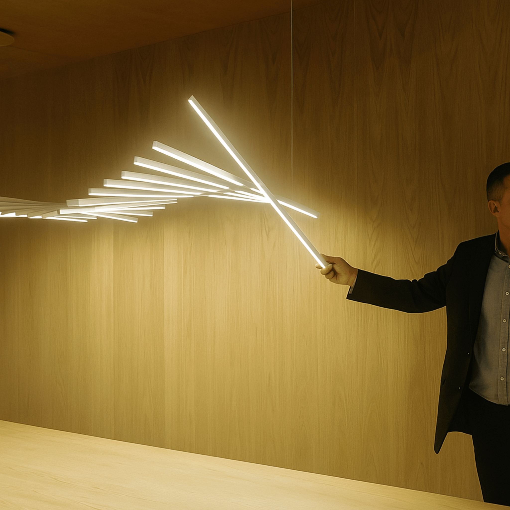Dreiv Dimmable LED Chandelier – Nordic Modern Style, Chandeliers, Adjustable Ceiling