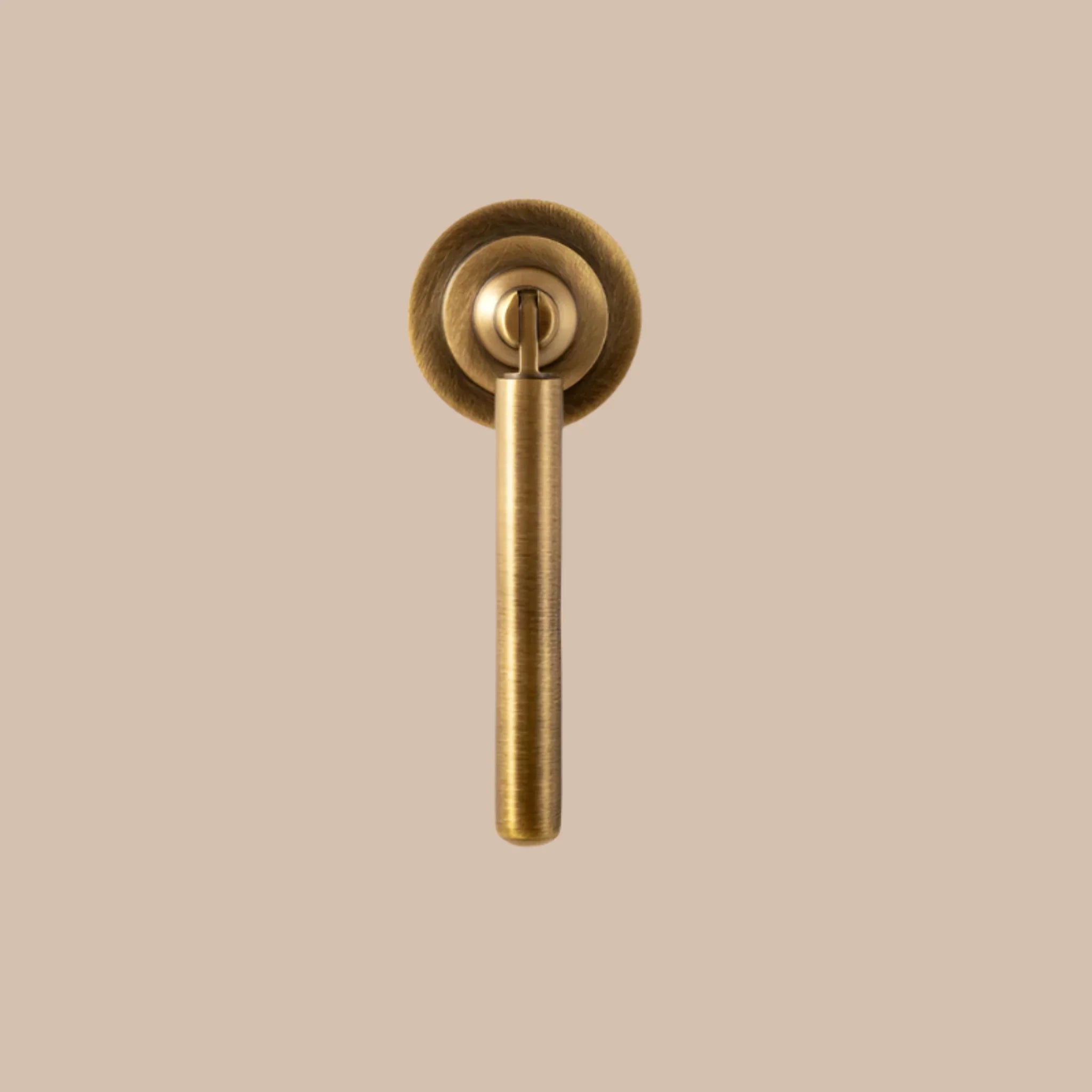 Solid Antique Brass Drawer Pulls Mid-Century Style, Teara, Cabinet Knobs & Handles, Driva