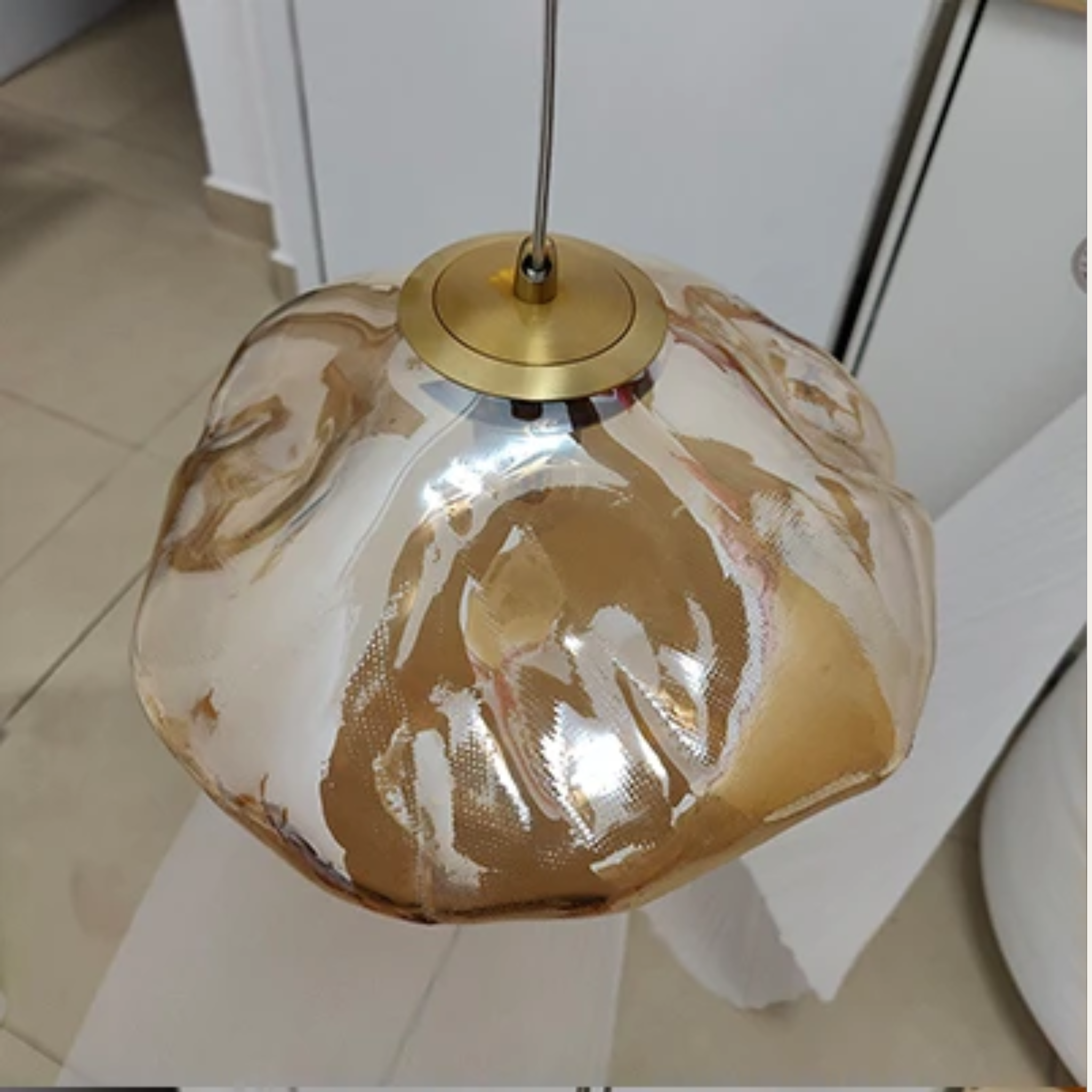 Nordic Cloud Glass Pendant Light for Modern Homes, Ceiling Fixtures, Driva Sculptural