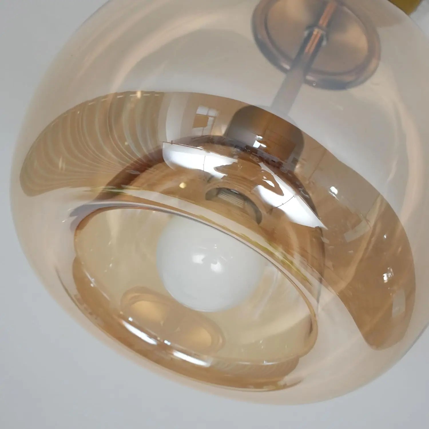 Glasa Nordic Minimalist Glass Stone Ceiling Light, Fixtures, Warm Glow