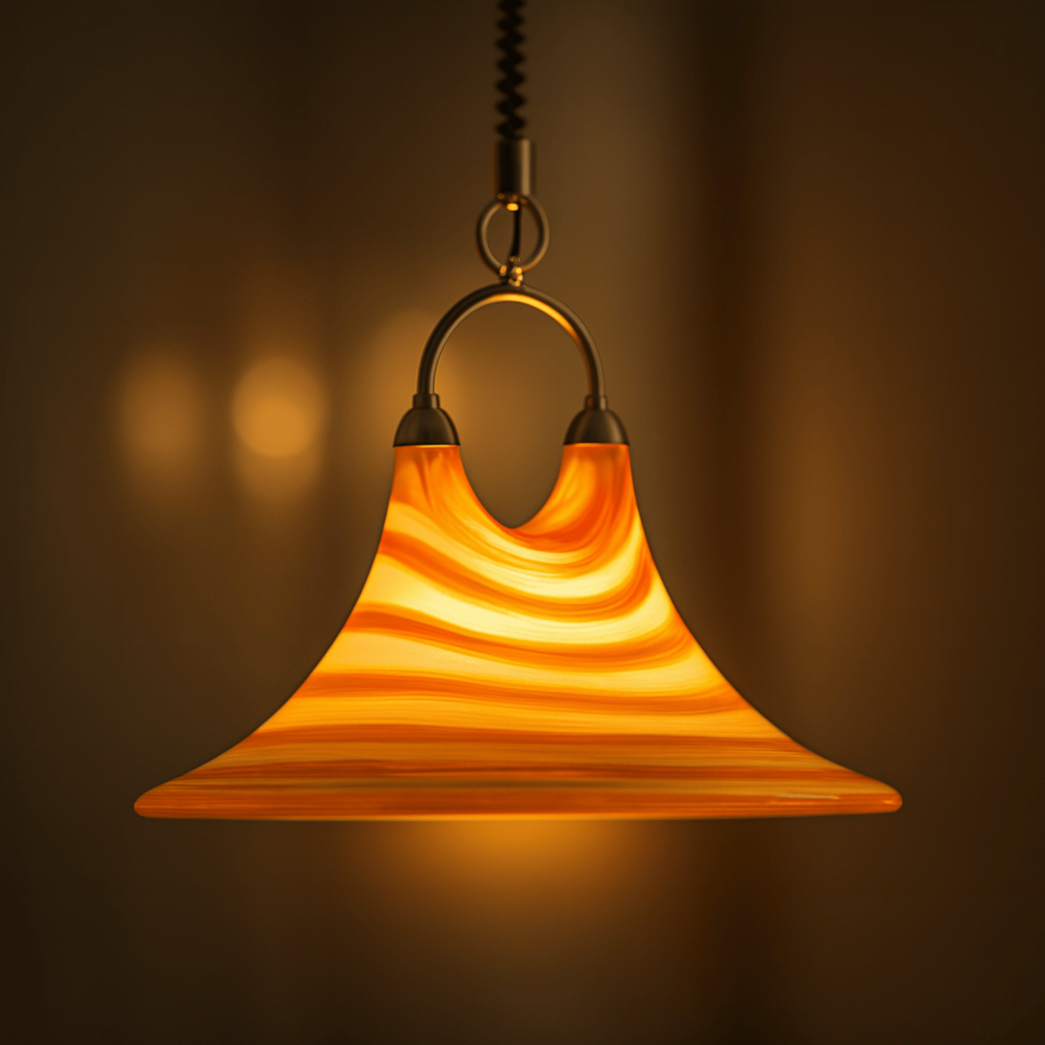 Modern Acrylic Horn Pendant Light for Dining Room, Ceiling Fixtures, Gloda Lamp