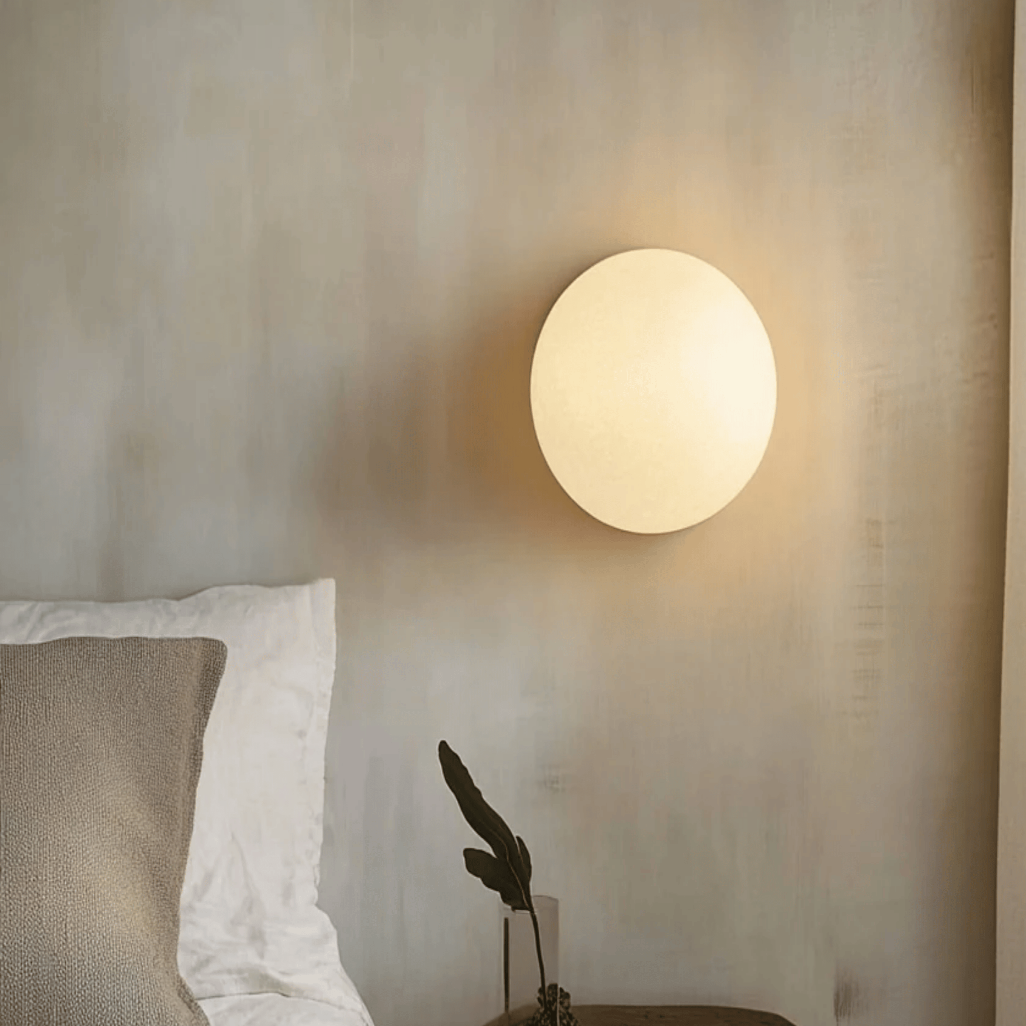 Glodra Scandinavian Glass Globe Wall Sconce Skonne, Light Fixtures, Nordic Frosted