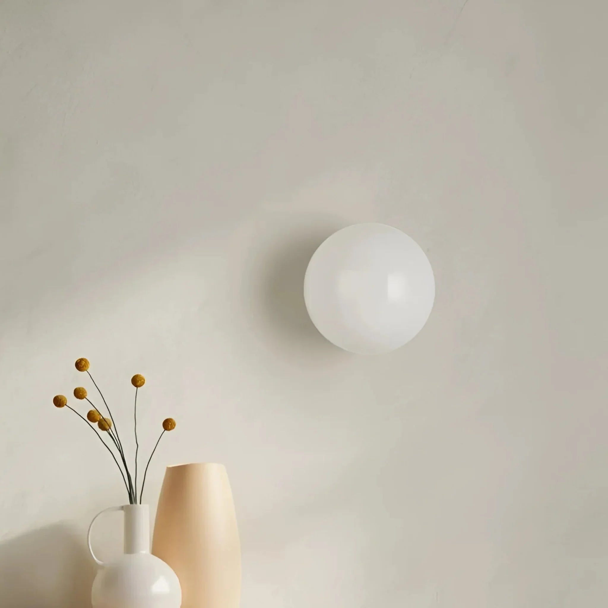 Glodra Scandinavian Glass Globe Wall Sconce Skonne, Light Fixtures, Nordic Frosted