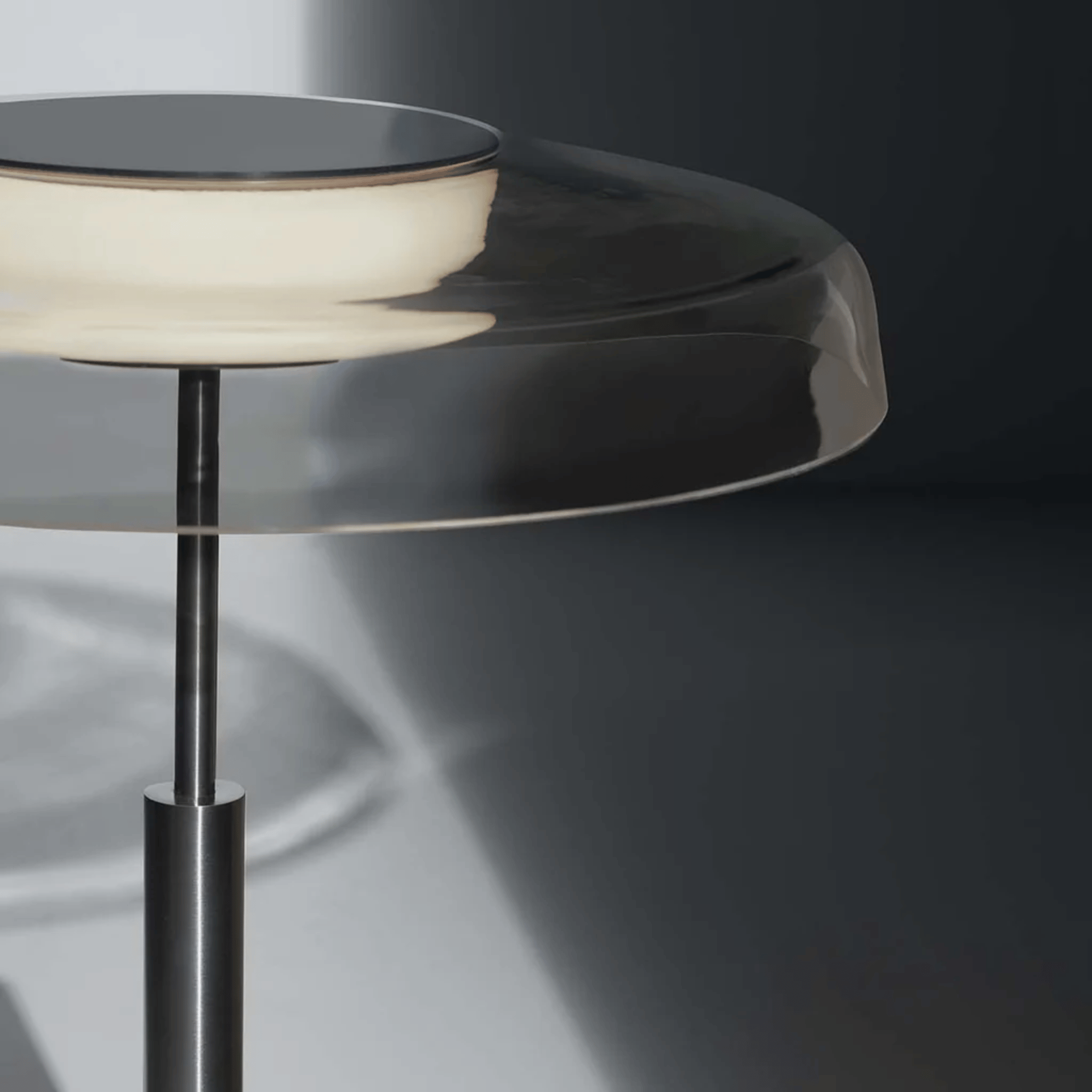 Glödra Decorative Glass Table Lamp with LED Light, Lamps, Modern Touch Control