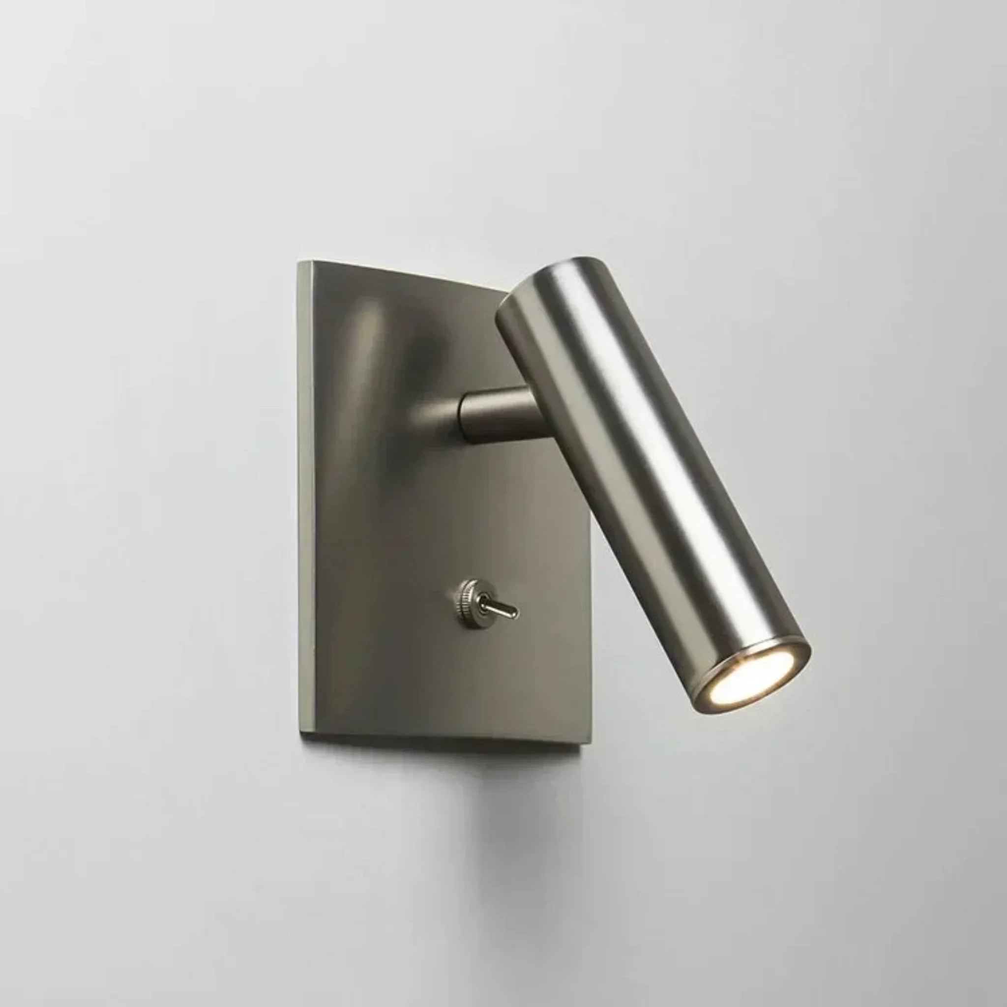 Modern Adjustable Recessed LED Wall Light Sconce, Copper, Fixtures, Glödra Square