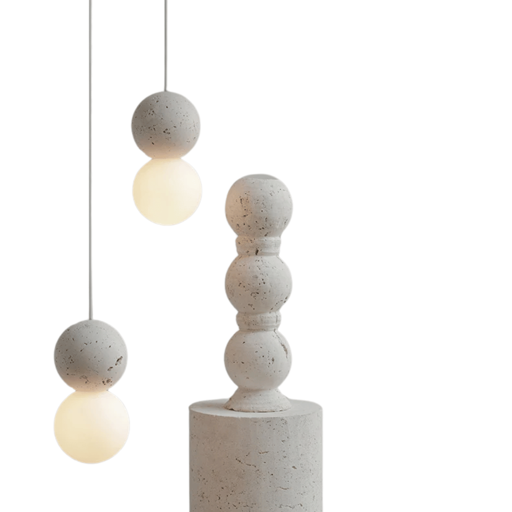 Nordic Terrazzo Pendant Light for Dining and Bedroom, Ceiling Fixtures, Grusten Minimalist
