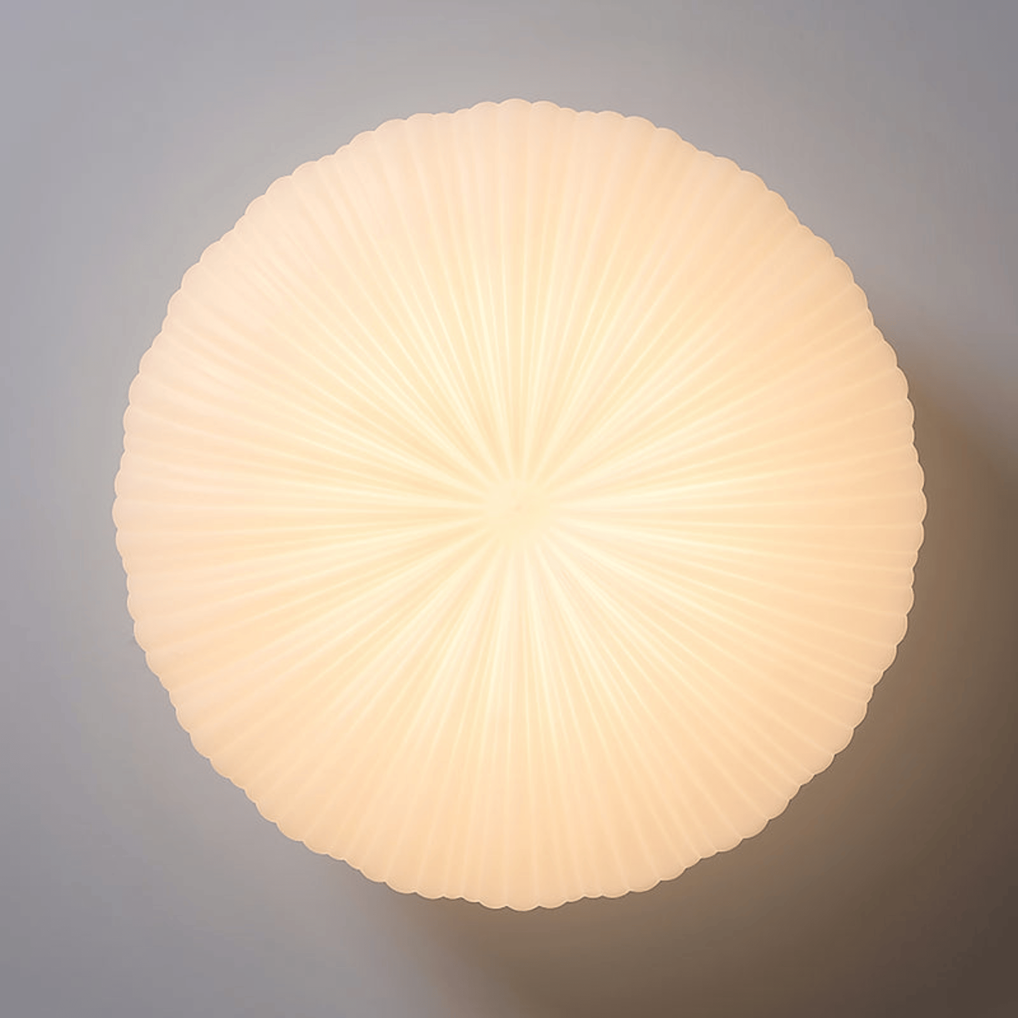 Kupa Sculptural Cream Flush Mount LED Ceiling Light, Fixtures