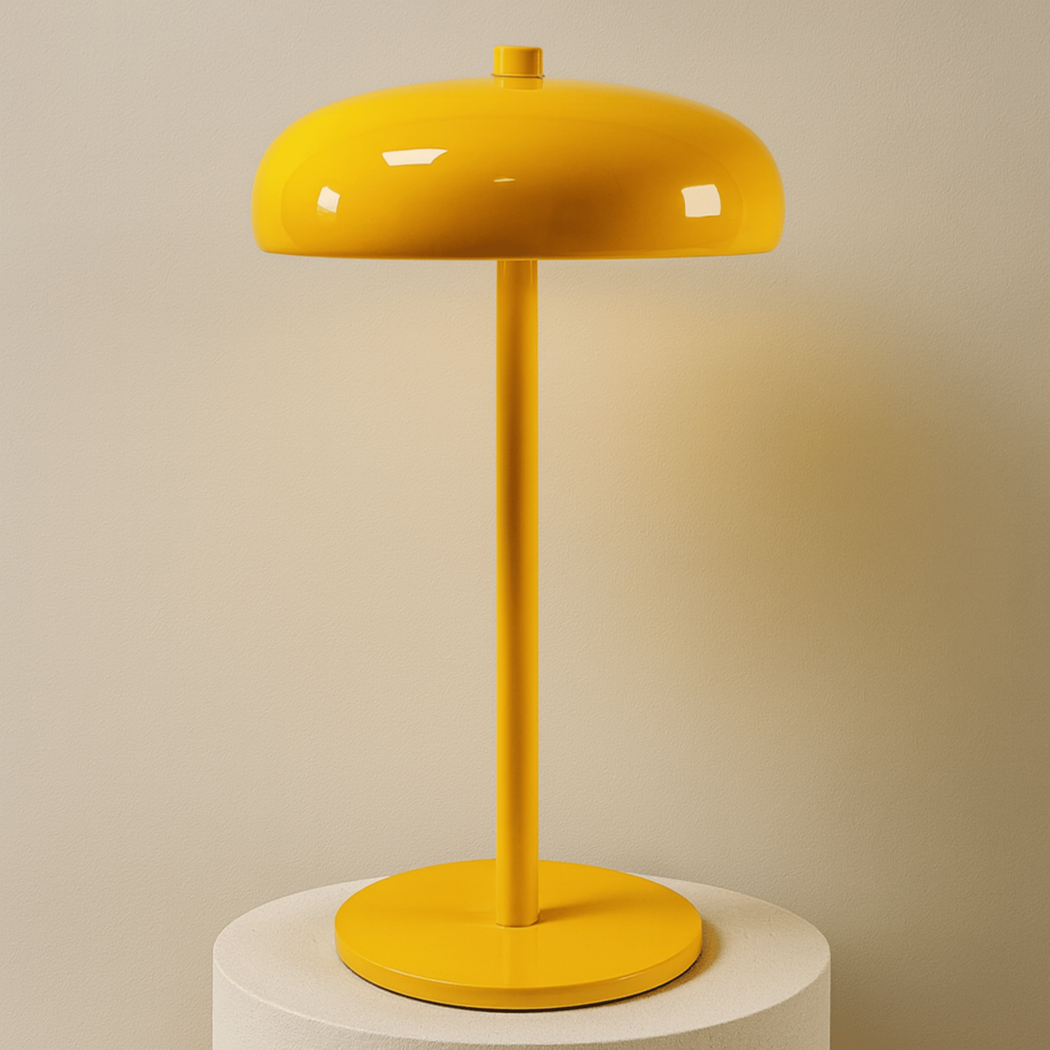 Yellow, Table Lamps, Kvella Rechargeable Dimmable Iron Touch Lamp