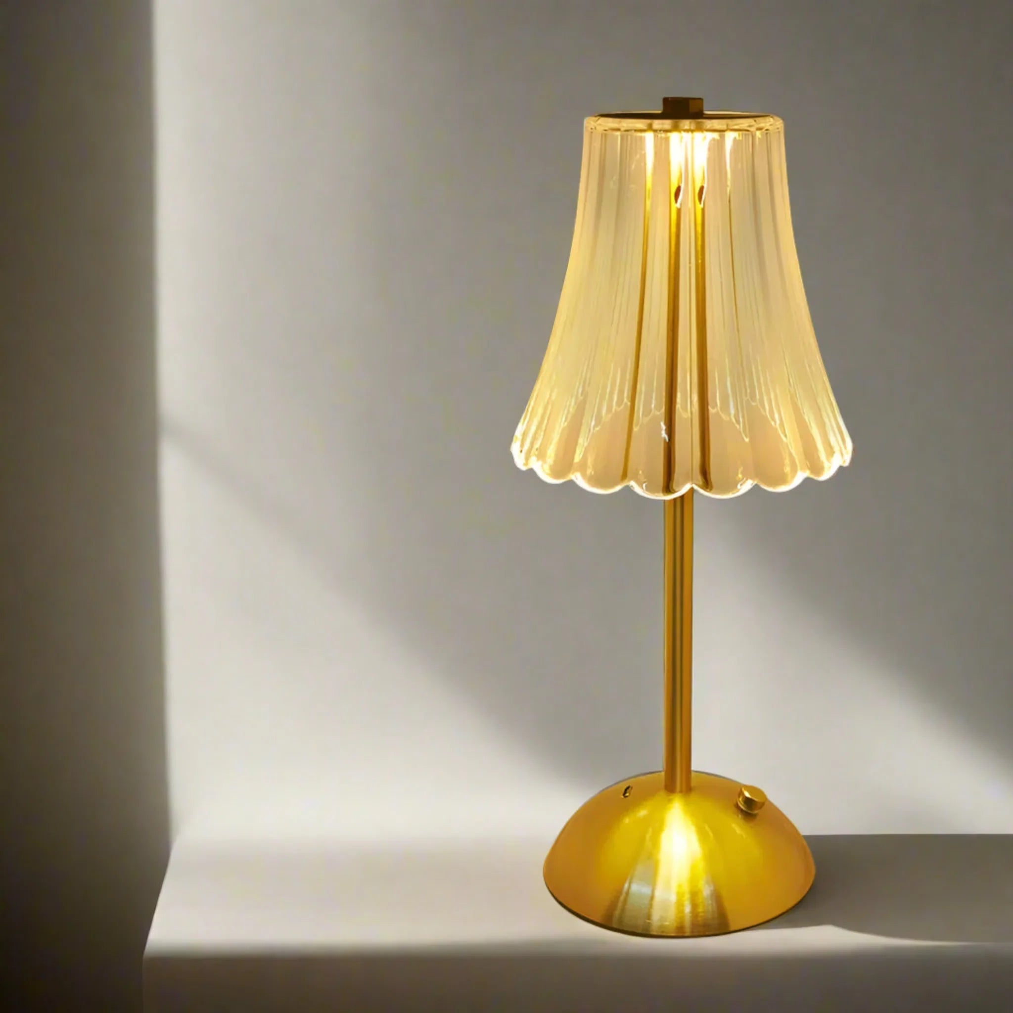 Rechargeable Crystal Table Lamp with Touch Control, Halo, Lamps, Lysglass Dimmable Cordless