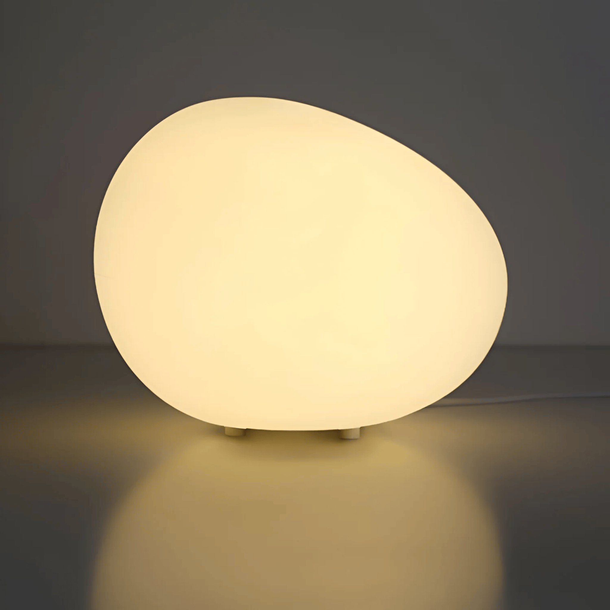Stilla Pebble LED Night Light – Warm Ambient Glow, L 8.6’’, Table Lamps, Mygna Organic Bedroom Lamp
