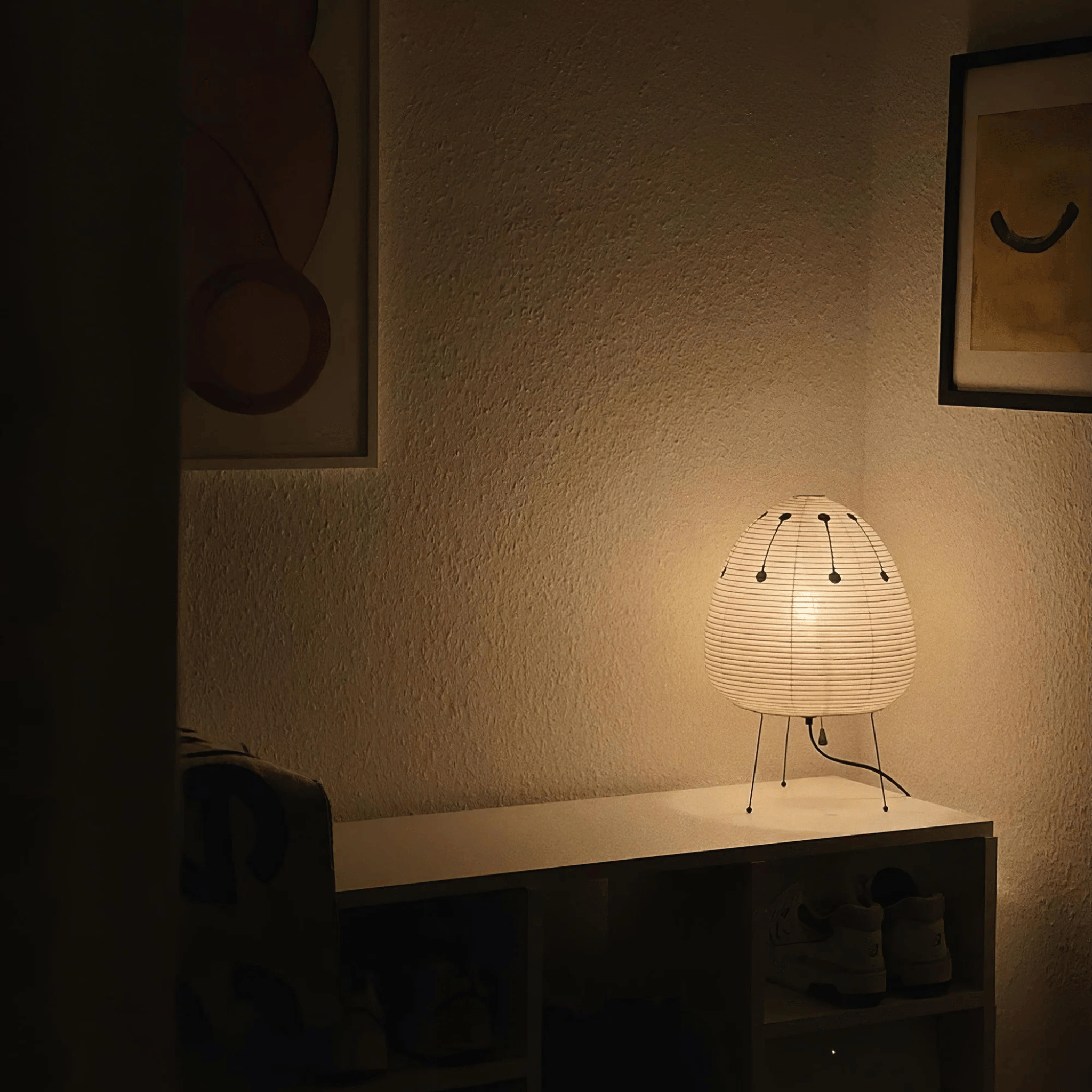 Shiro Rice Paper Lamp Minimalist Ambient LED Decor, Table Lamps, Nordic