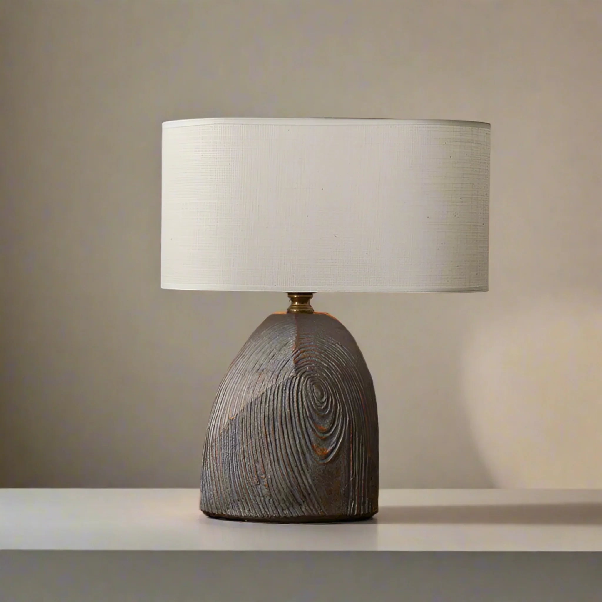 Vintage Resin Tree Stump Table Lamp for Home Decor, Lamps, Skogvar LED