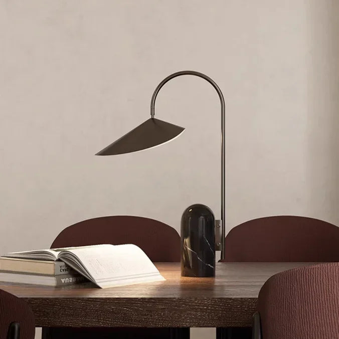 Nordic Marble Arc Table Lamp Minimalist Design, Lamps, Solvei Danish