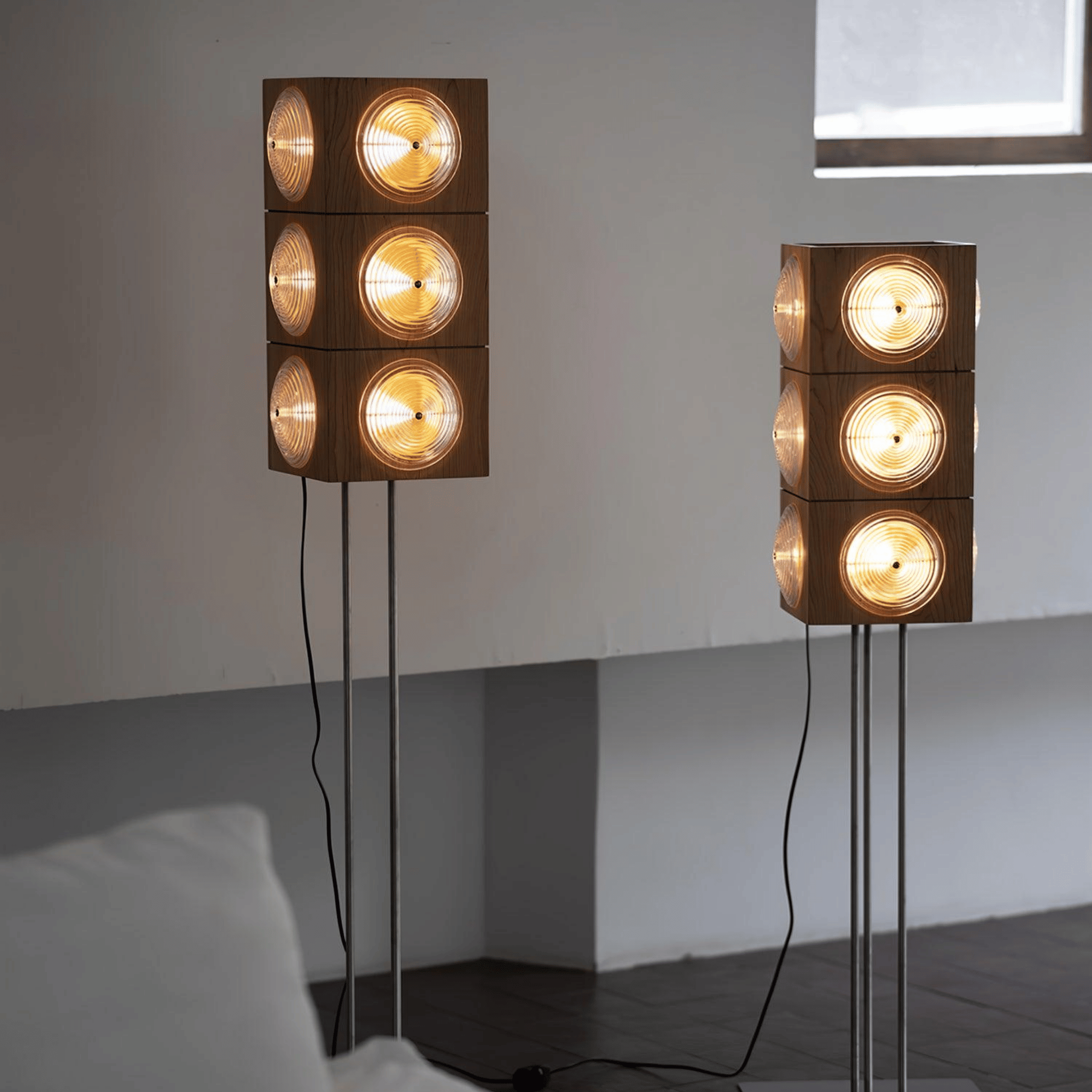 Stavra Dimmable Solid Wood Scandinavian Floor Lamp, Lamps, LED Architectural