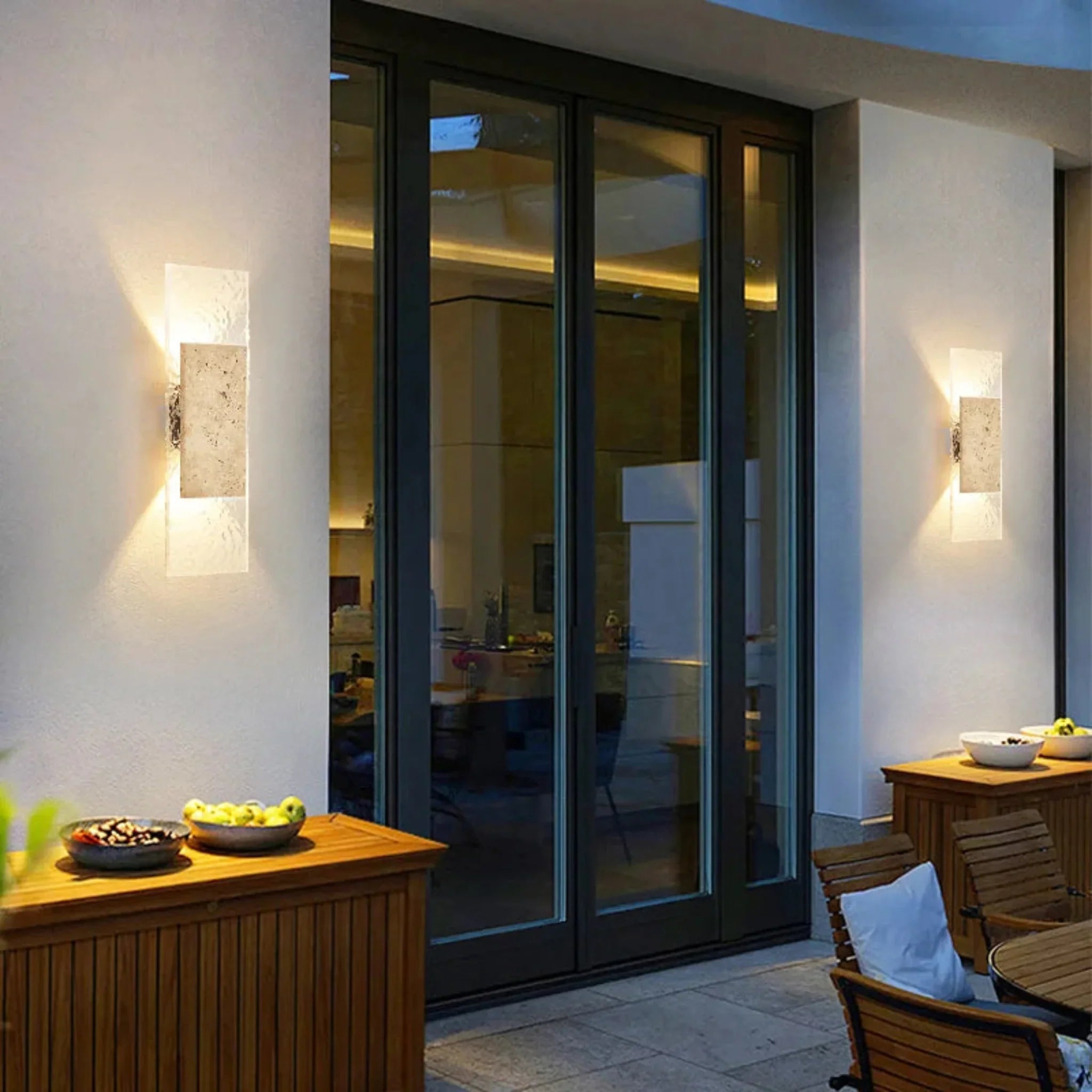 Outdoor Stone Wall Sconce IP65 Waterproof 18W LED, Light Fixtures, Steinglo