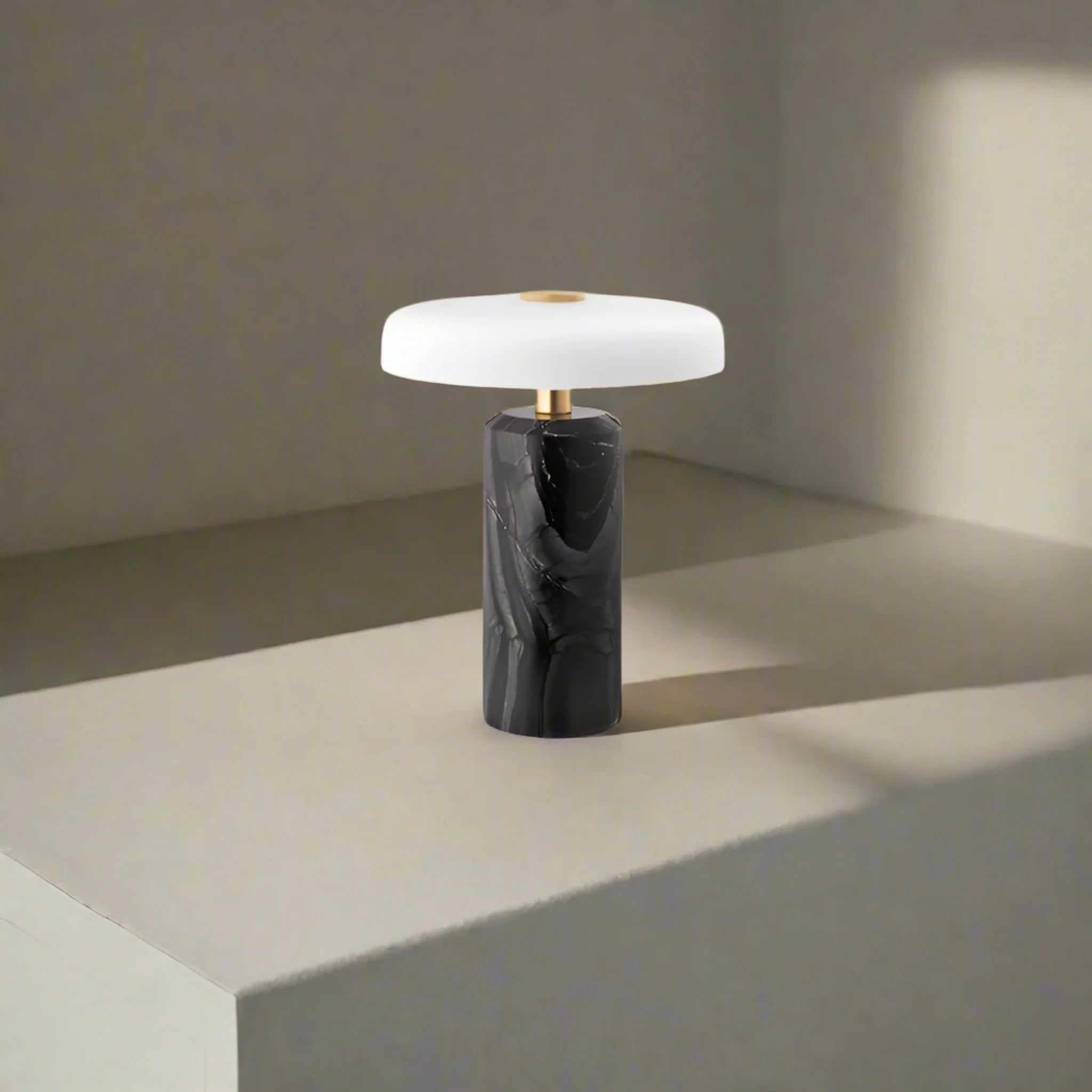 Portable Marble Table Lamp Touch Dimmer by Skonne, Lamps, Stenglo Rechargeable Dimmable