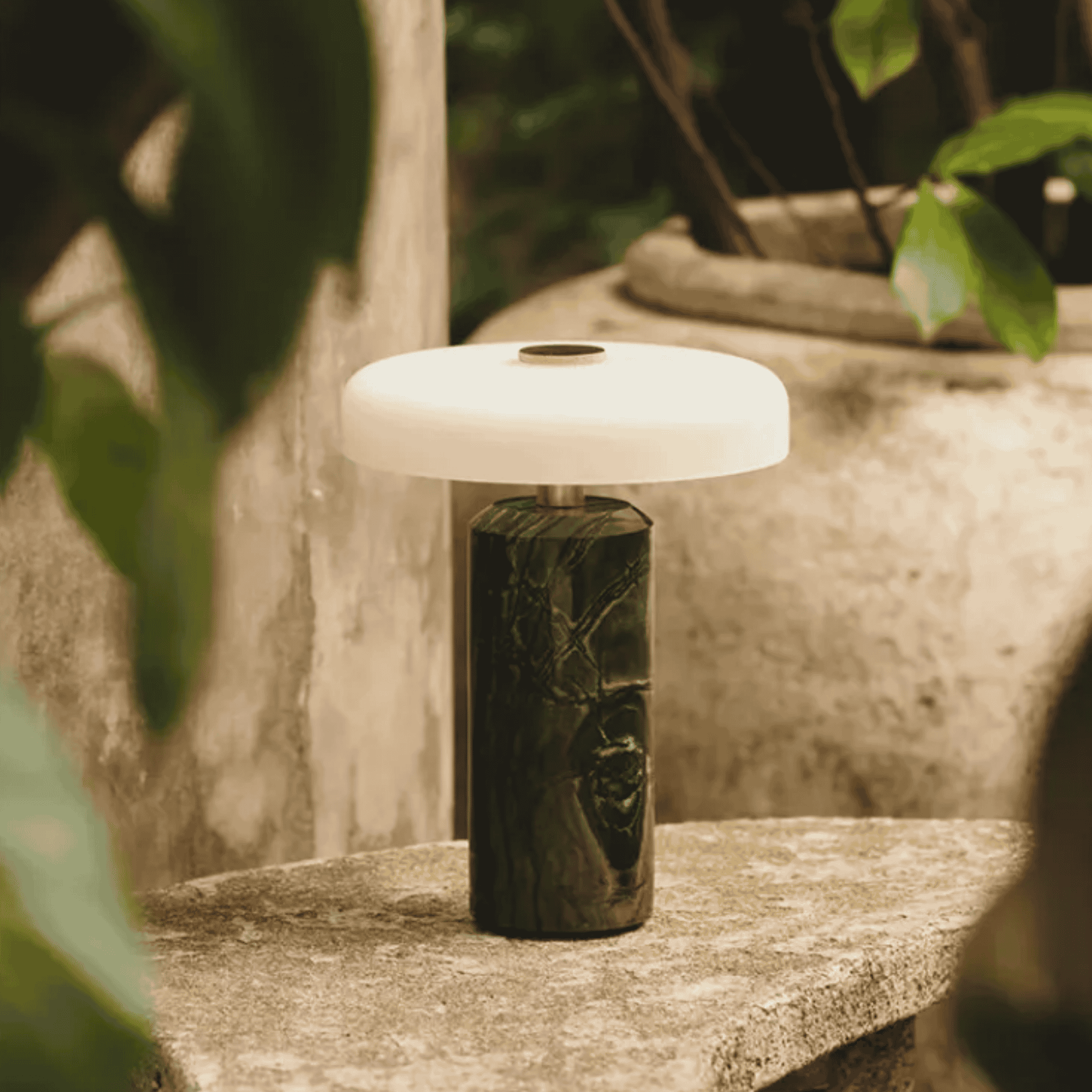 Portable Marble Table Lamp Touch Dimmer by Skonne, Lamps, Stenglo Rechargeable Dimmable