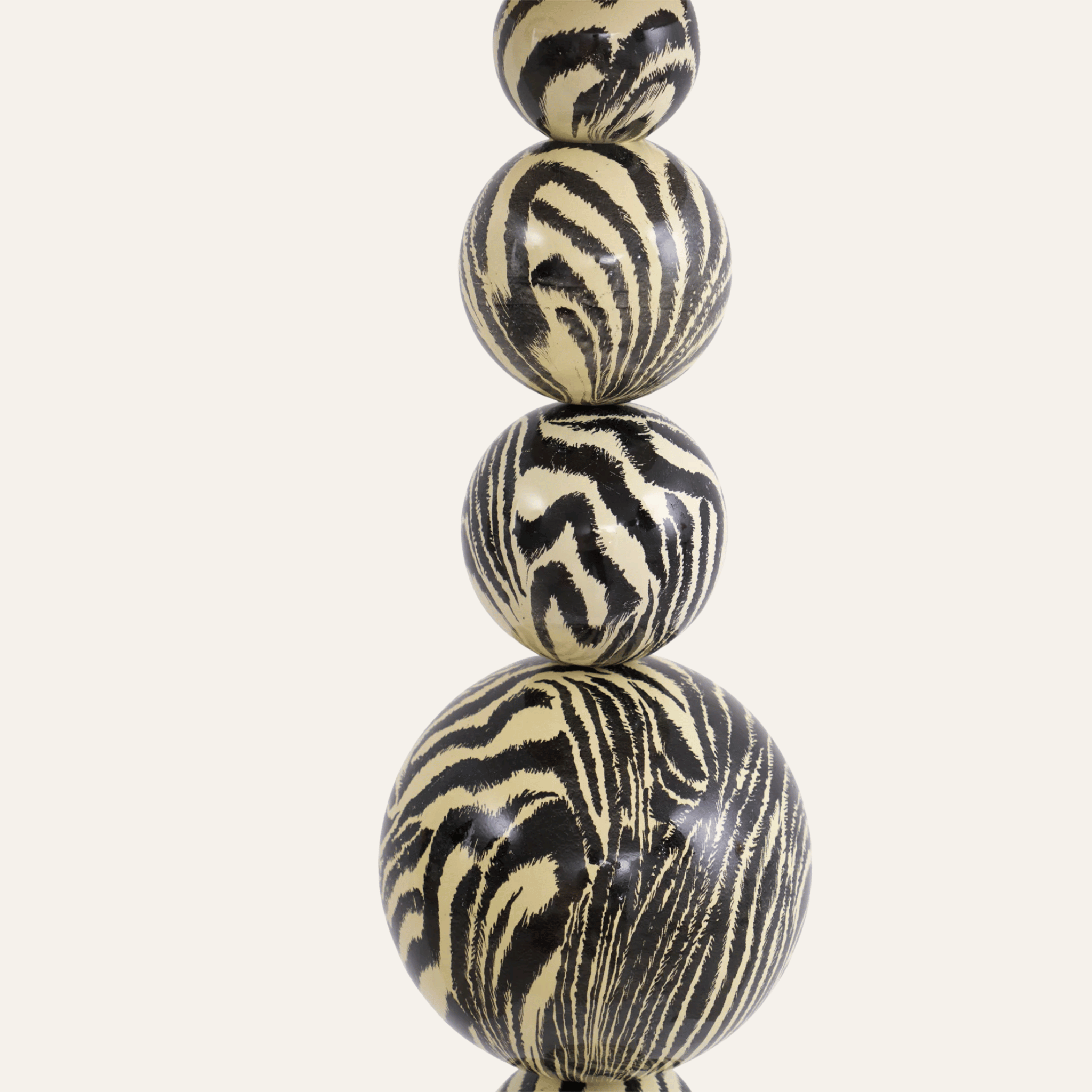 Stokkra Sculptural Zebra Floor Lamp for Living Room, Lamps, Wood Base