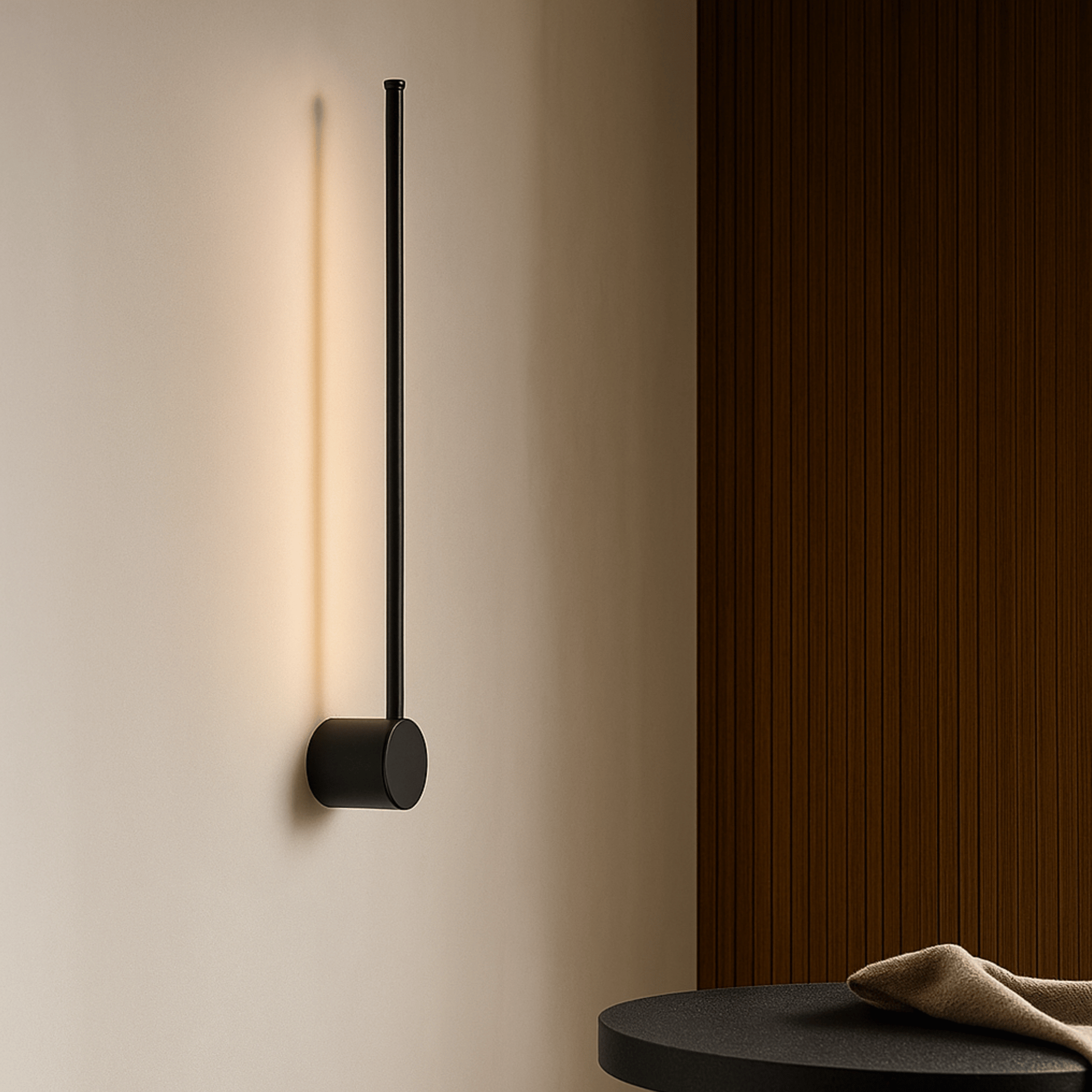 Strimla LED Wall Lamp Nordic Minimalist Gold Black, 15.7’’ / Neutral Lighting, Light Fixtures, Linear