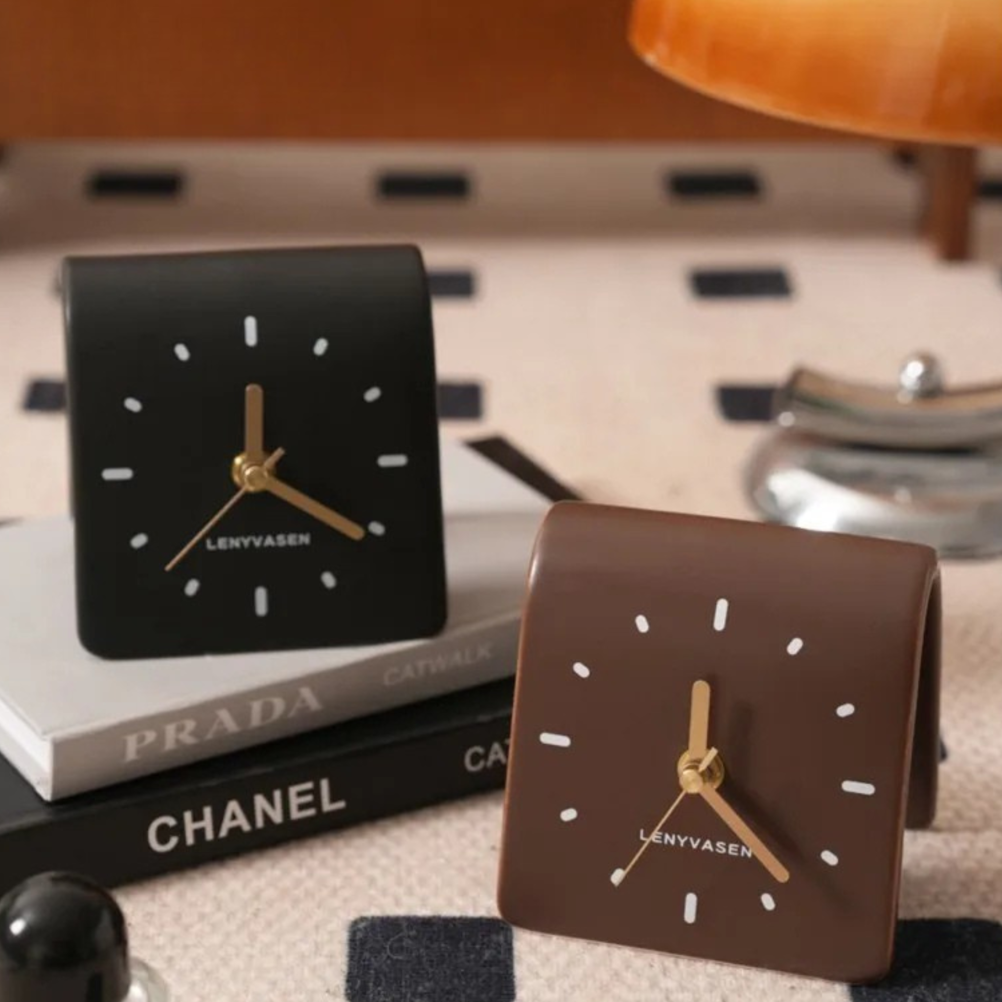 Silent Ceramic Desk Clock — Nordic Minimalist Style, Wall Clocks, Tilje for Modern Homes