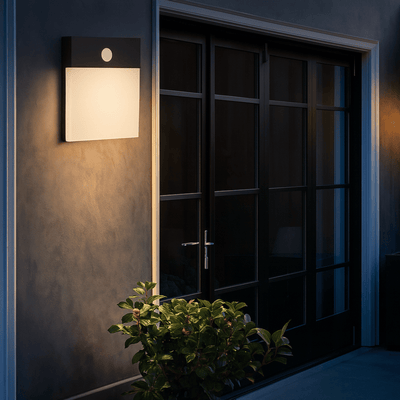 Vaktre LED Outdoor Wall Light with Motion Sensor, Landscape Pathway Lighting, Waterproof Square