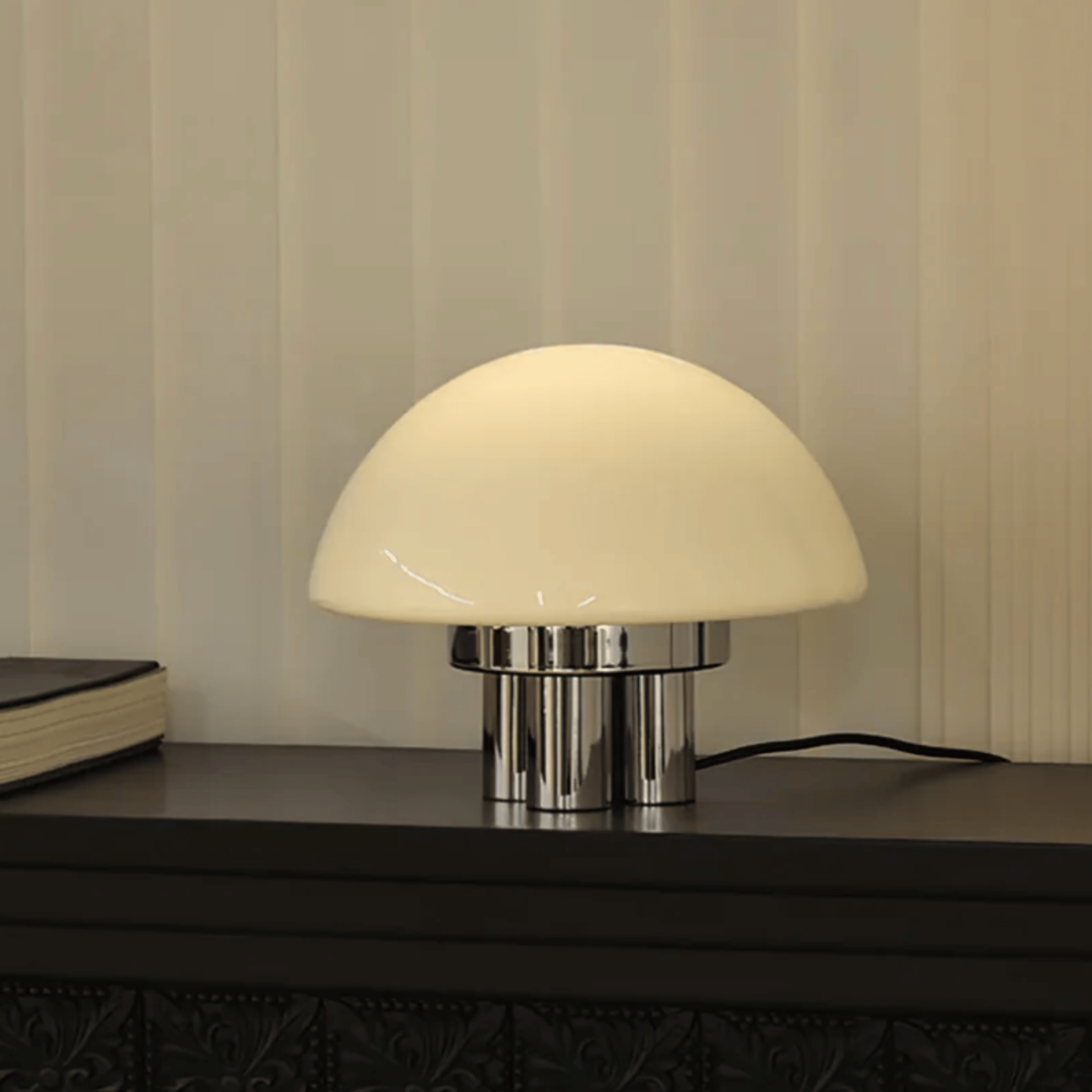 Valbo Bauhaus Table Lamp Retro Milk White LED Light, Lamps