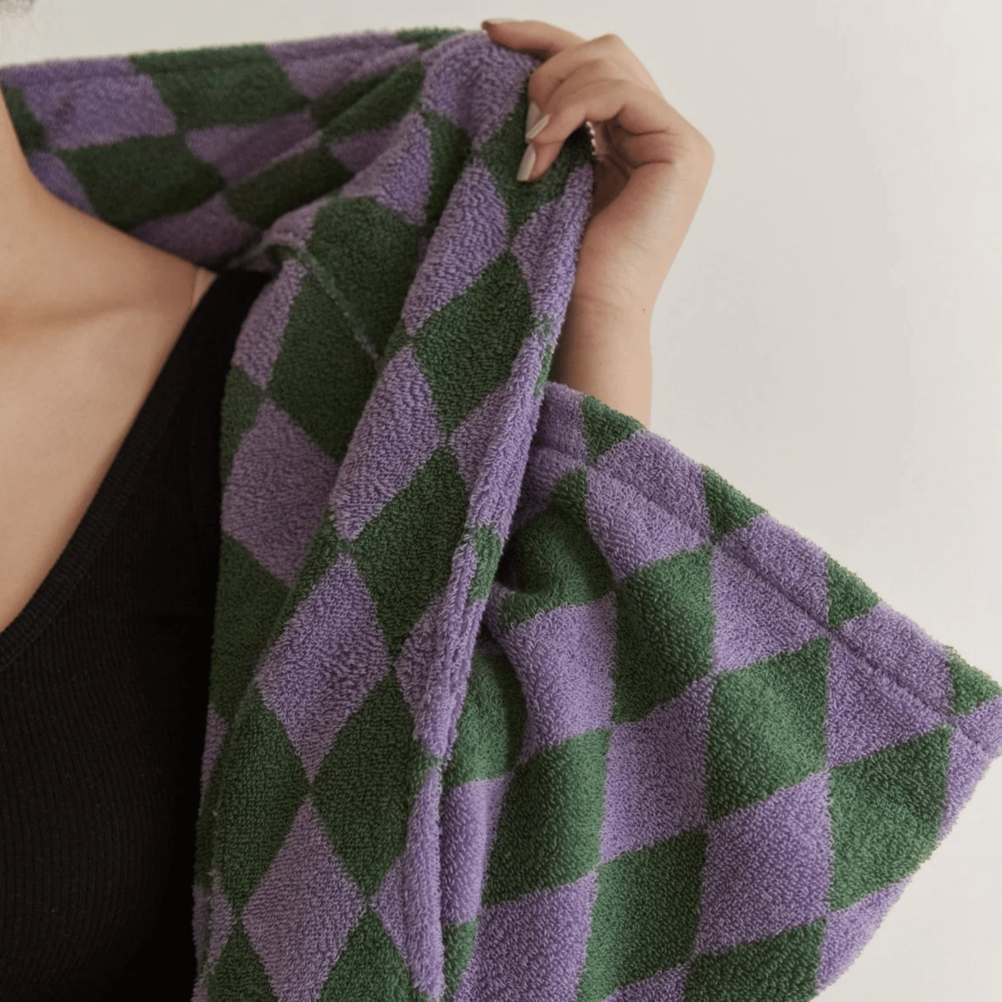 Organic Cotton Jacquard Bathrobe — Spa Hotel Feel, Robes, Vevra Luxury