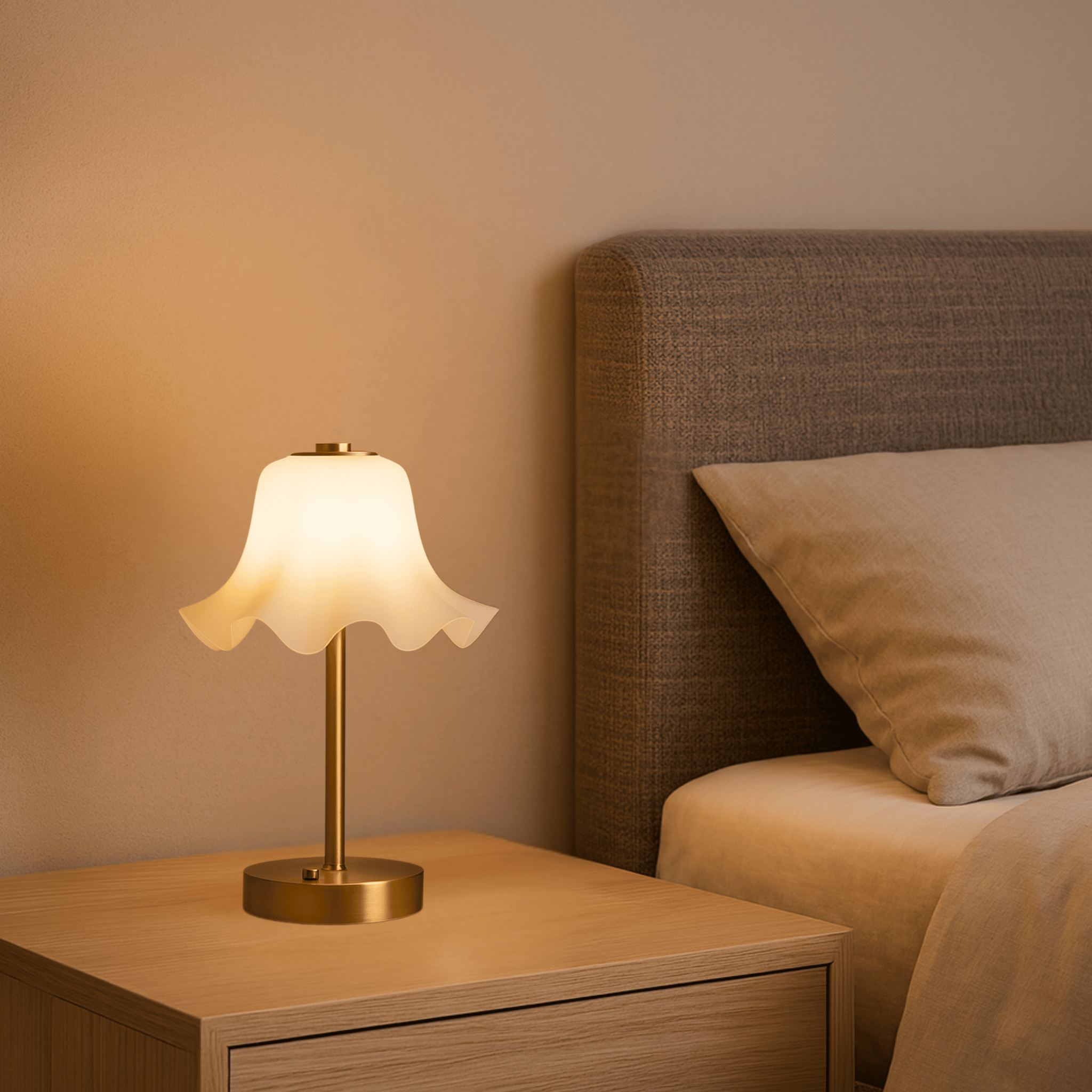 Blomvik Rechargeable LED Flower Table Lamp Dimmable, Lamps, Sculptural Touch