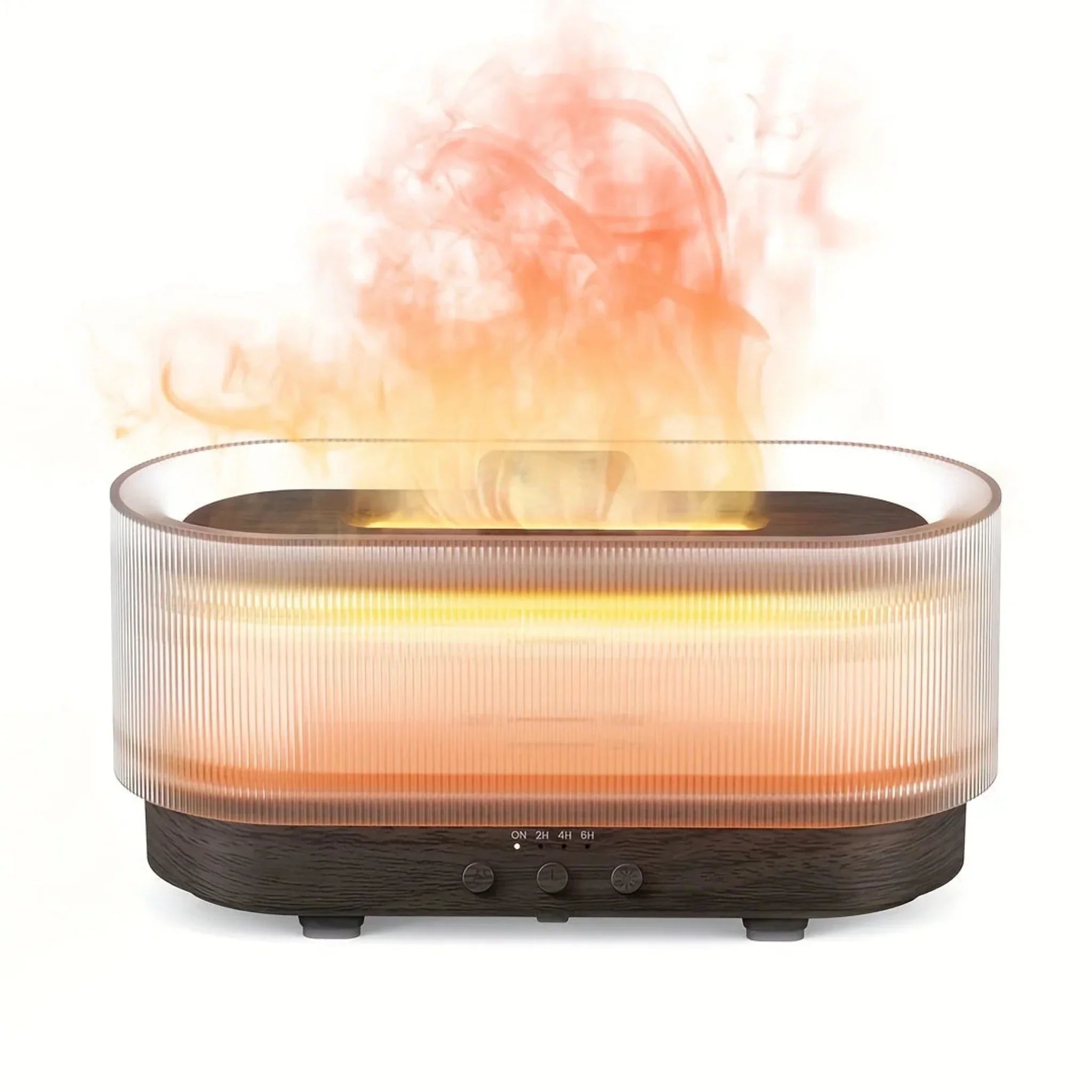 USB Ultrasonic Aromatherapy Humidifier with Timer, Dark Wood, Humidifiers, Dimmra Cool Mist