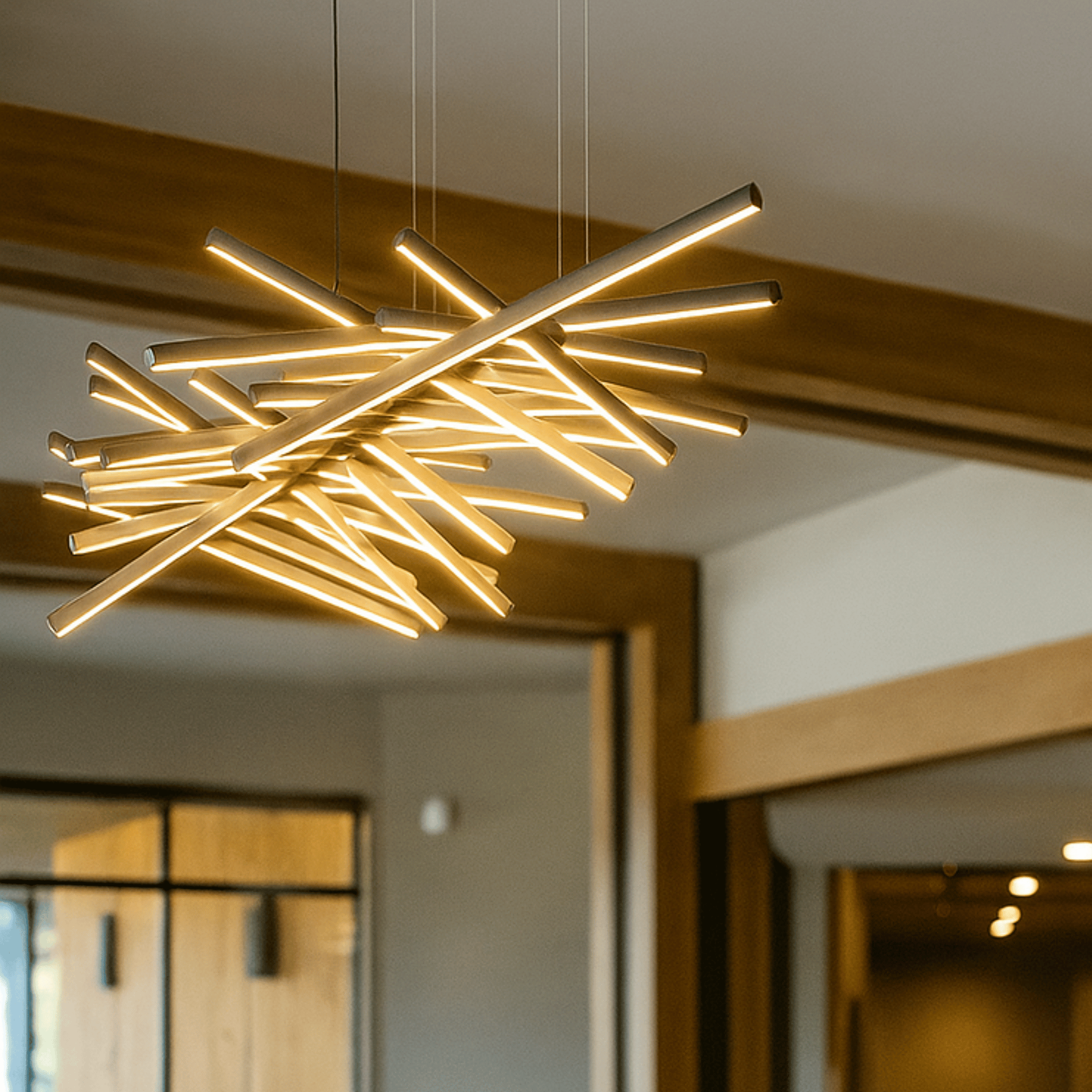 Dreiv Dimmable LED Chandelier – Nordic Modern Style, Chandeliers, Adjustable Ceiling