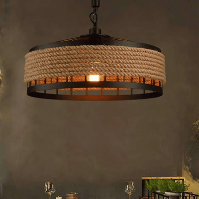 Translation missing: de.Rustic Handwoven Hemp Pendant Light for Any Room, Ceiling Fixtures, Fletta Rope