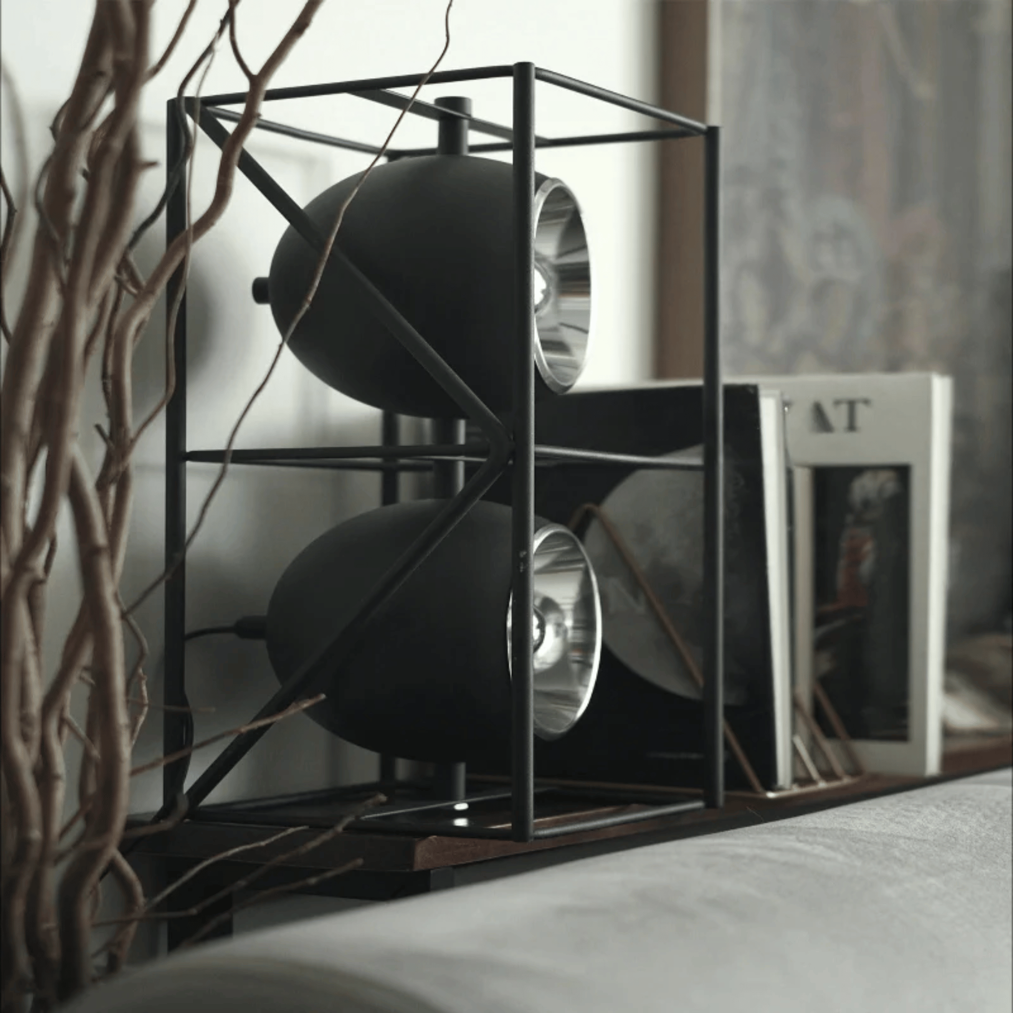 Bauhaus Geometric LED Table Lamp with Dual Spheres, Lamps, Forma Design Style