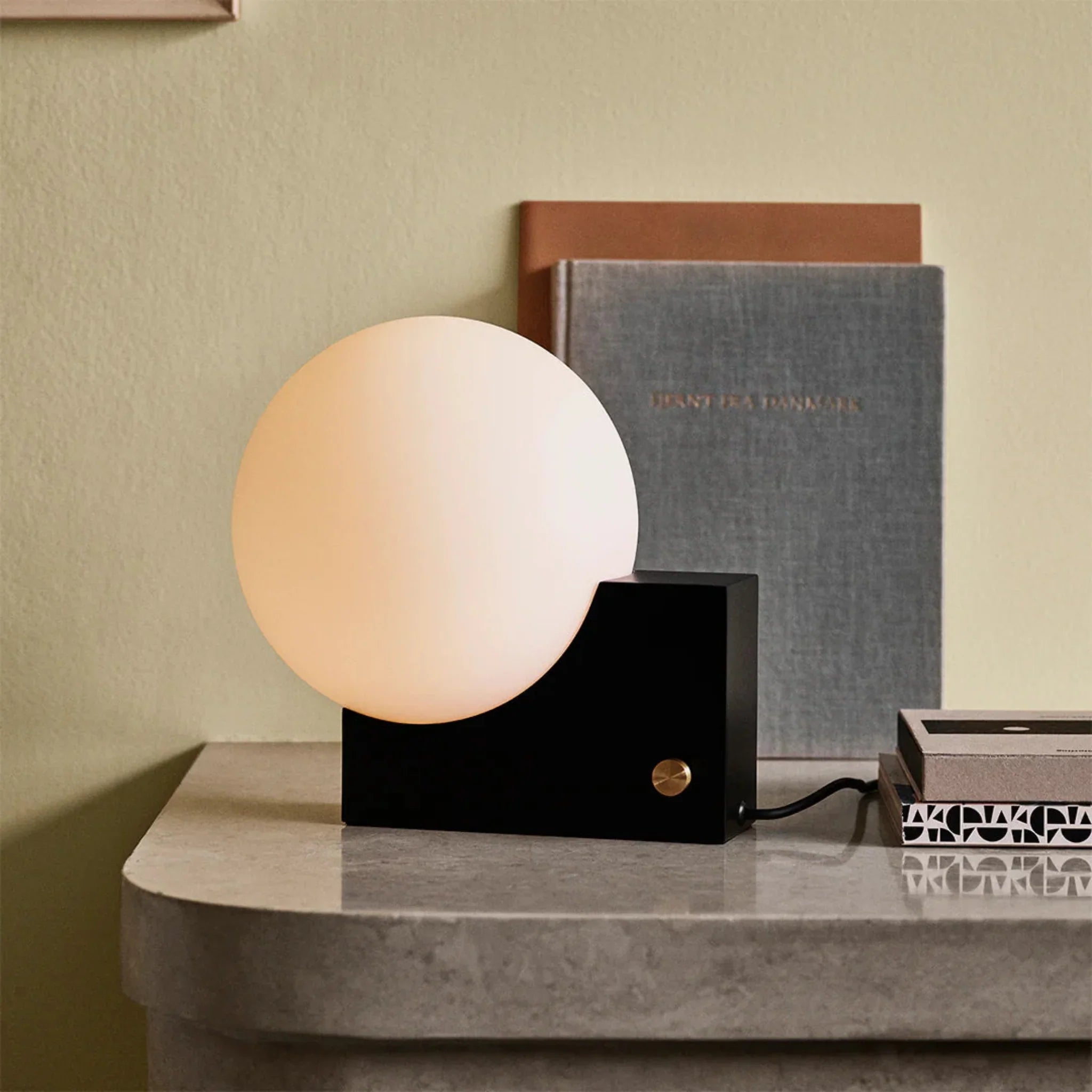 Frosta Frosted Glass Dimmable LED Desk Lamp Nordic, Black / White Light, Lamps