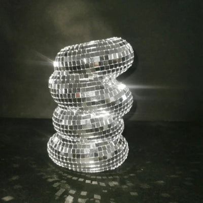 Translation missing: de.Silver Disco Ball Glass Vase for Modern Home Decor, Vases, Glansa Reflective Flower