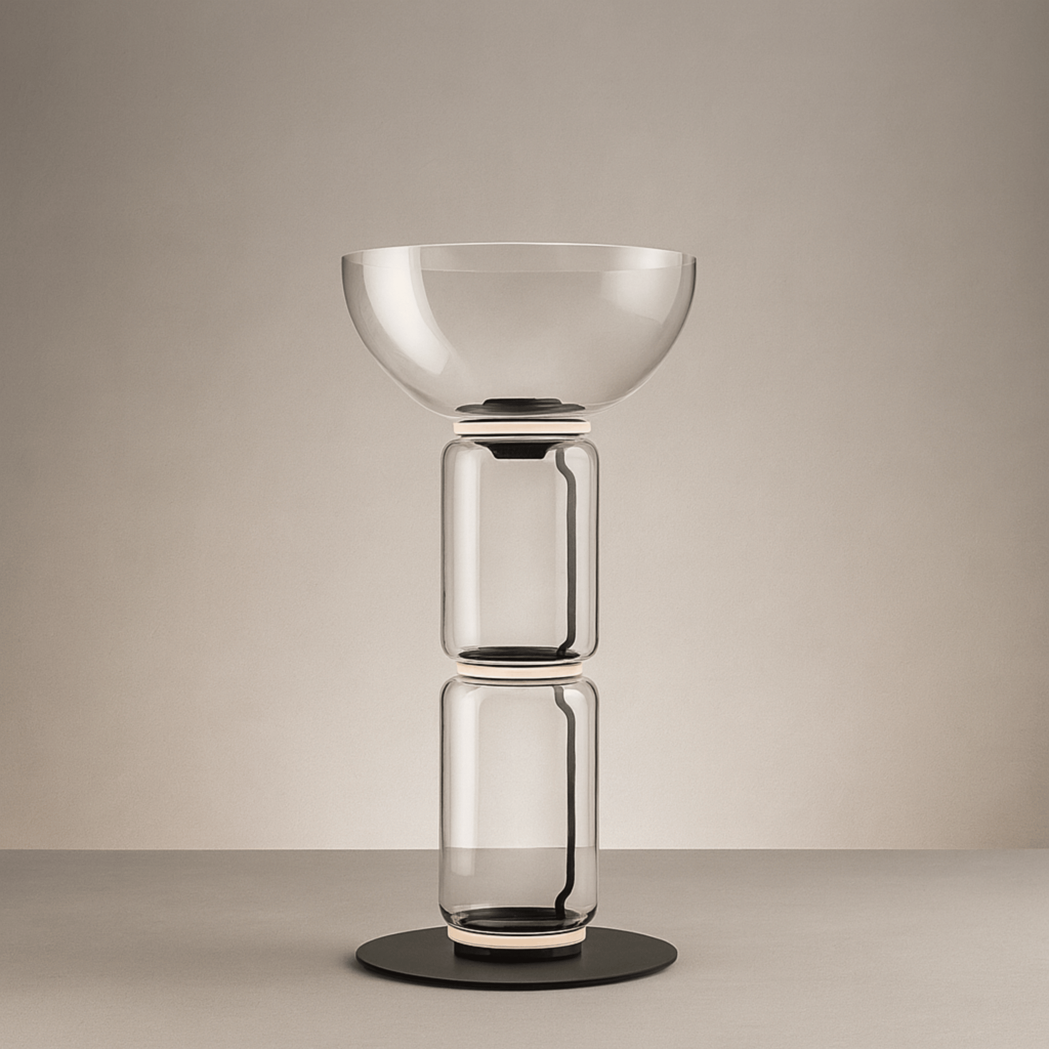 Glaseld Sculptural Glass Floor Lamp for Living Room, Lamps, Hand-Blown