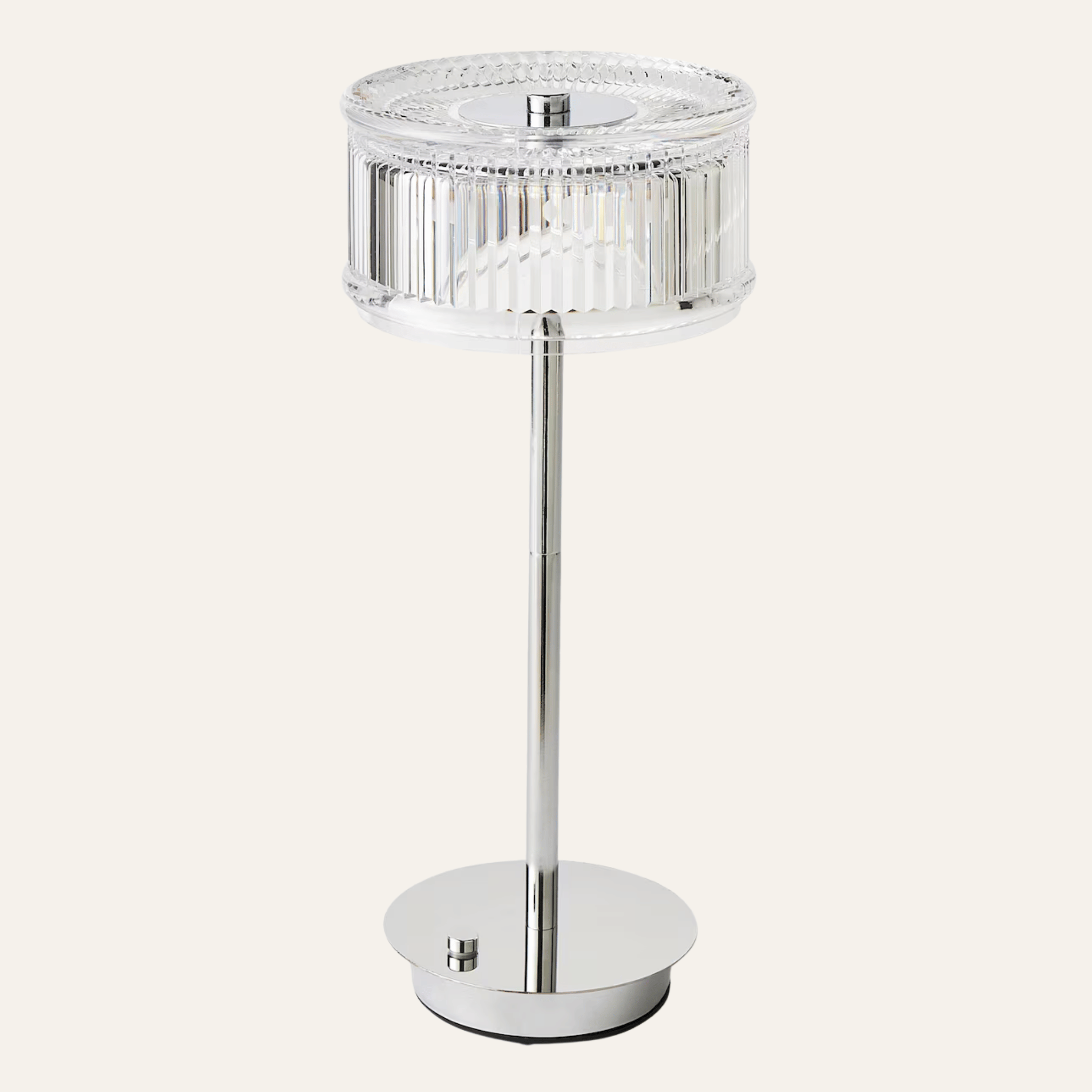 Cordless Crystal Table Lamp Rechargeable Dimmable, Lamps, Gloda Touch