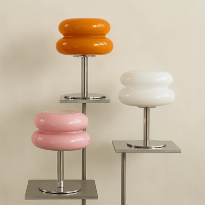 Translation missing: de.Colorful Stained Glass Table Lamp Tricolor Dimmer, Lamps, Gloda Macaron Bedside
