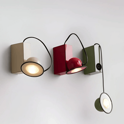 Translation missing: de.Gloda Retro Magnetic Wall Sconce - Iron LED Light, Fixtures, with Warm