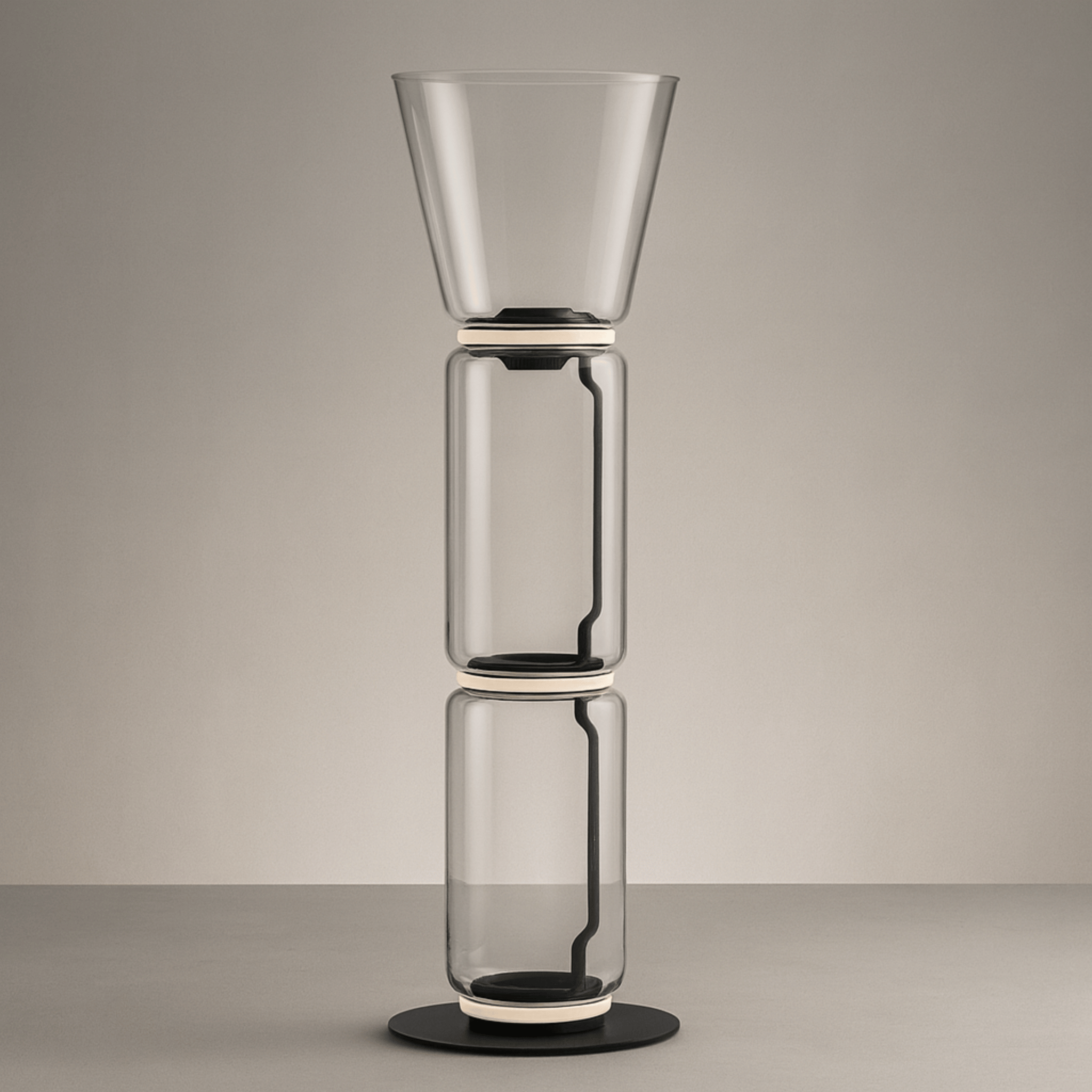 Glødra Sculptural Glass Floor Lamp Warm Nordic LED, Lamps, Hand-Blown