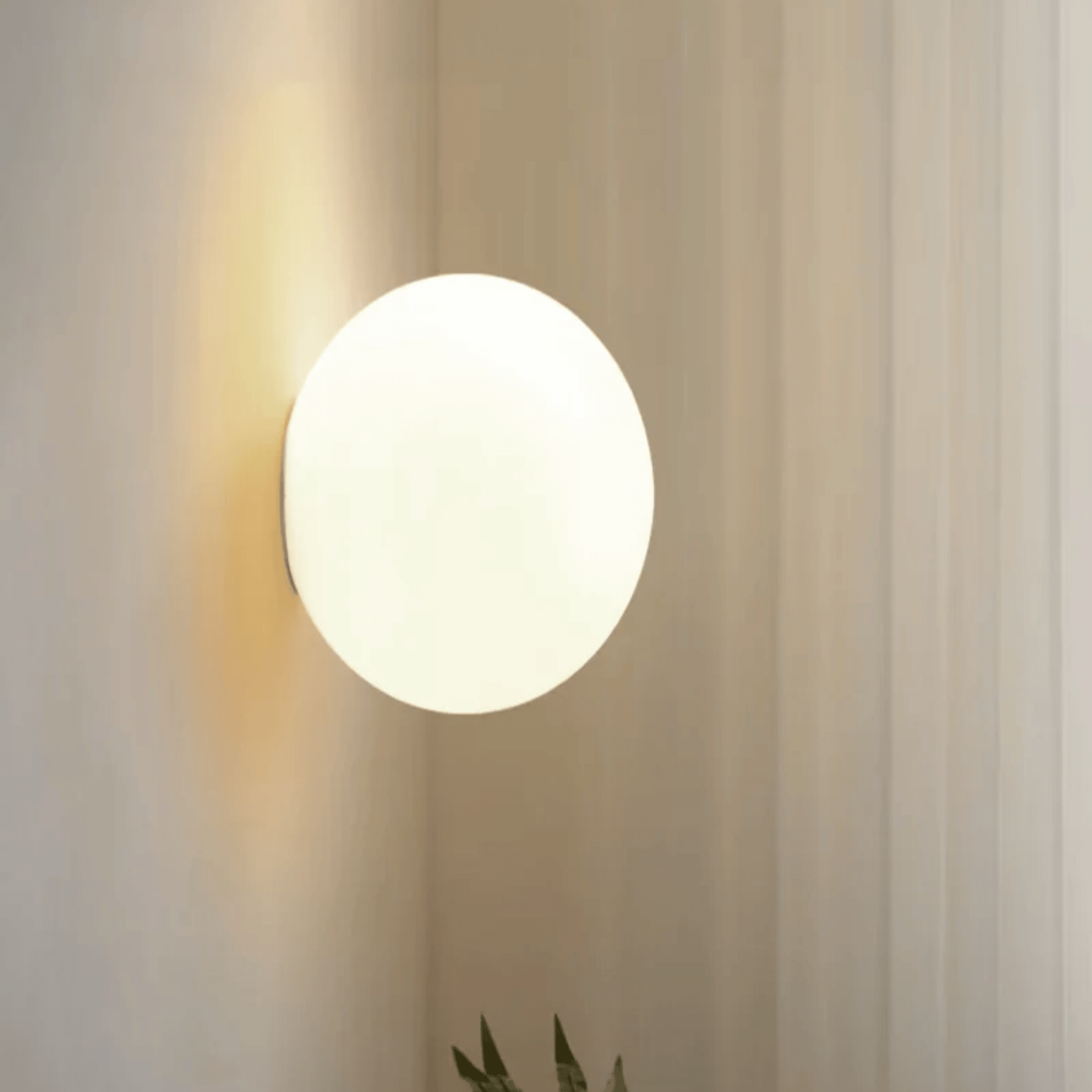 Glodra Scandinavian Glass Globe Wall Sconce Skonne, Light Fixtures, Nordic Frosted