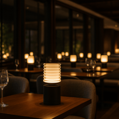 Translation missing: de.Rechargeable LED Table Lamp Touch Dimmer Control, Black, Lamps, Glødra