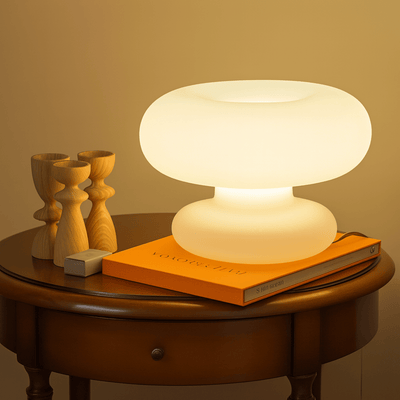 Translation missing: de.Glodring Donut Glass Table Lamp – Nordic Style, Lamps, White Frosted