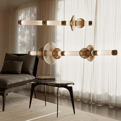 Translation missing: de.Nordic Glass Bar Chandelier — Warm LED Dining Light, Ceiling Fixtures, Glodstav for Room