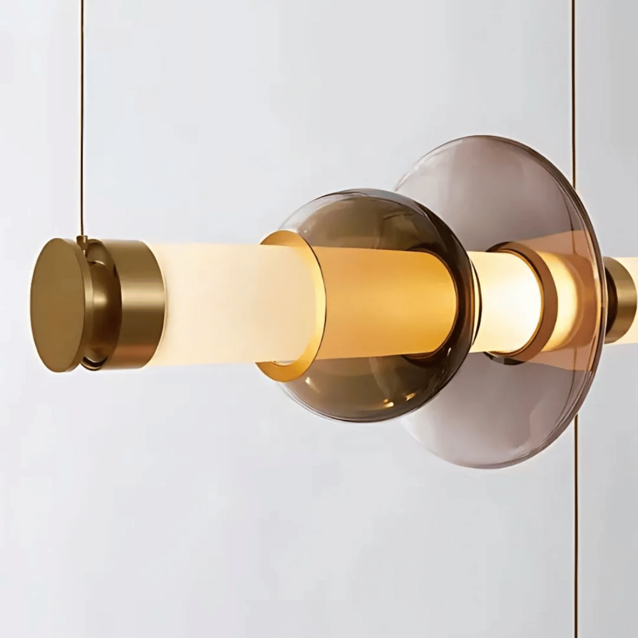 Nordic Glass Bar Chandelier — Warm LED Dining Light, Ceiling Fixtures, Glodstav for Room