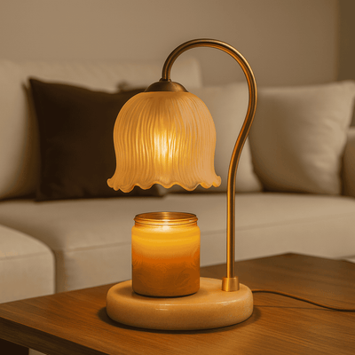 Translation missing: de.Dimmable Glass Candle Warmer Lamp with Timer | Skonne, Table Lamps, Glödra
