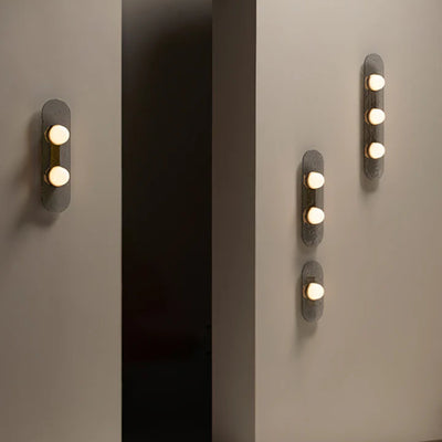 Translation missing: de.Nordic Glass Wall Sconce Single Twin Triple Light, Cool white, Fixtures, Glödra Minimalist Multi-Head