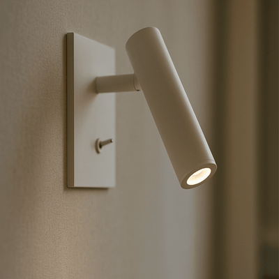 Translation missing: de.Modern Adjustable Recessed LED Wall Light Sconce, White, Fixtures, Glödra Square