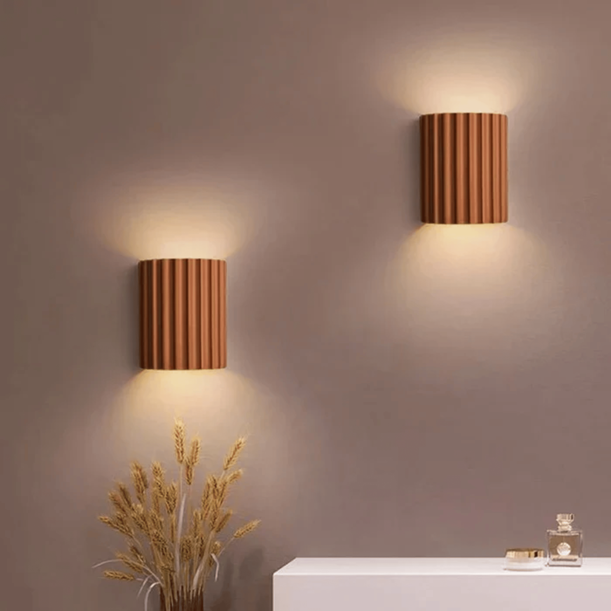 Glora Macaron Resin Nordic Wall Sconce for Bedroom, Light Fixtures, Colorful